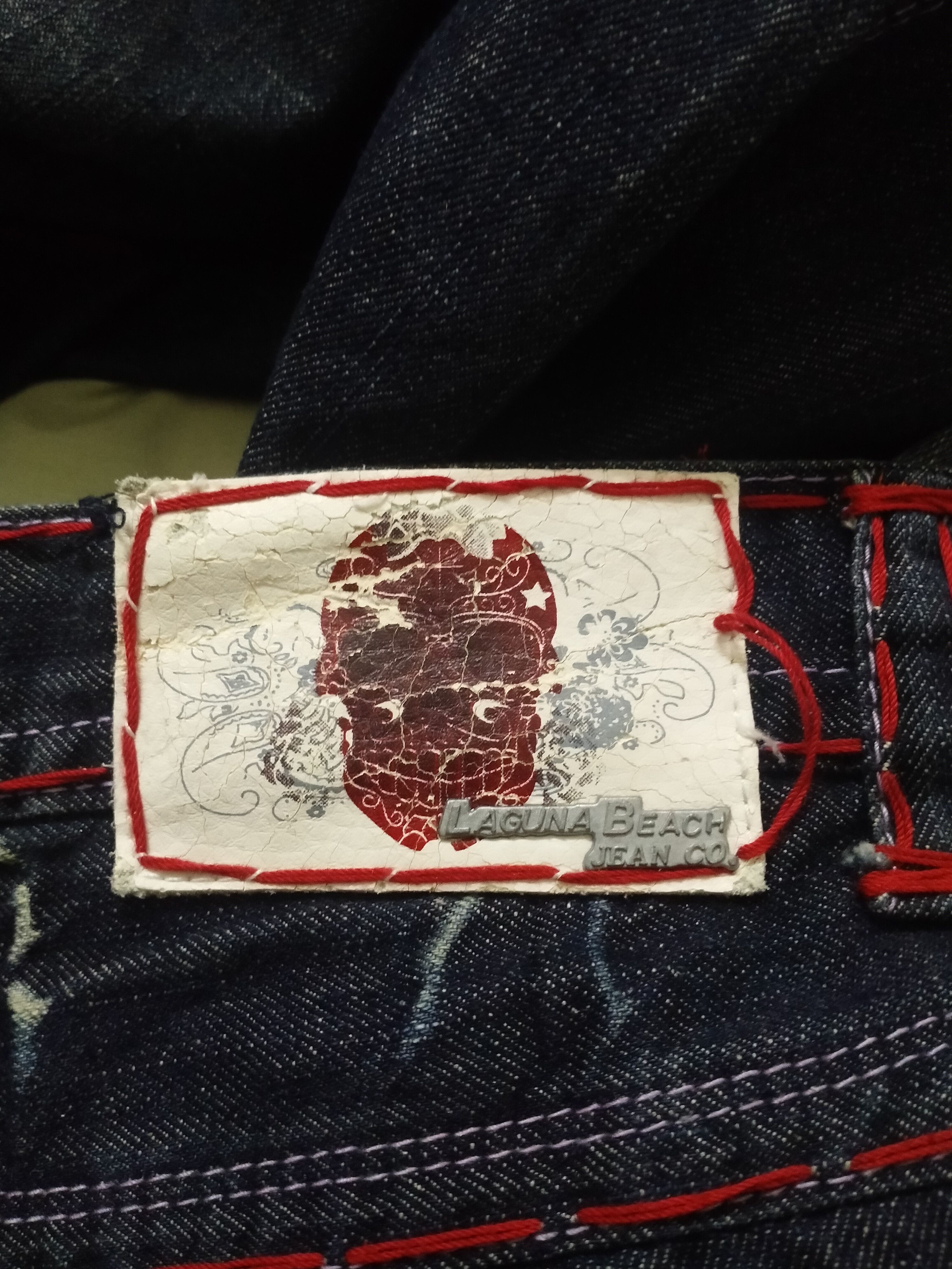 Other LAGUNA BEACH JEANS/MASTER MIND DESIGNER BIG LOGO BACK Size US 31 - 15 Thumbnail