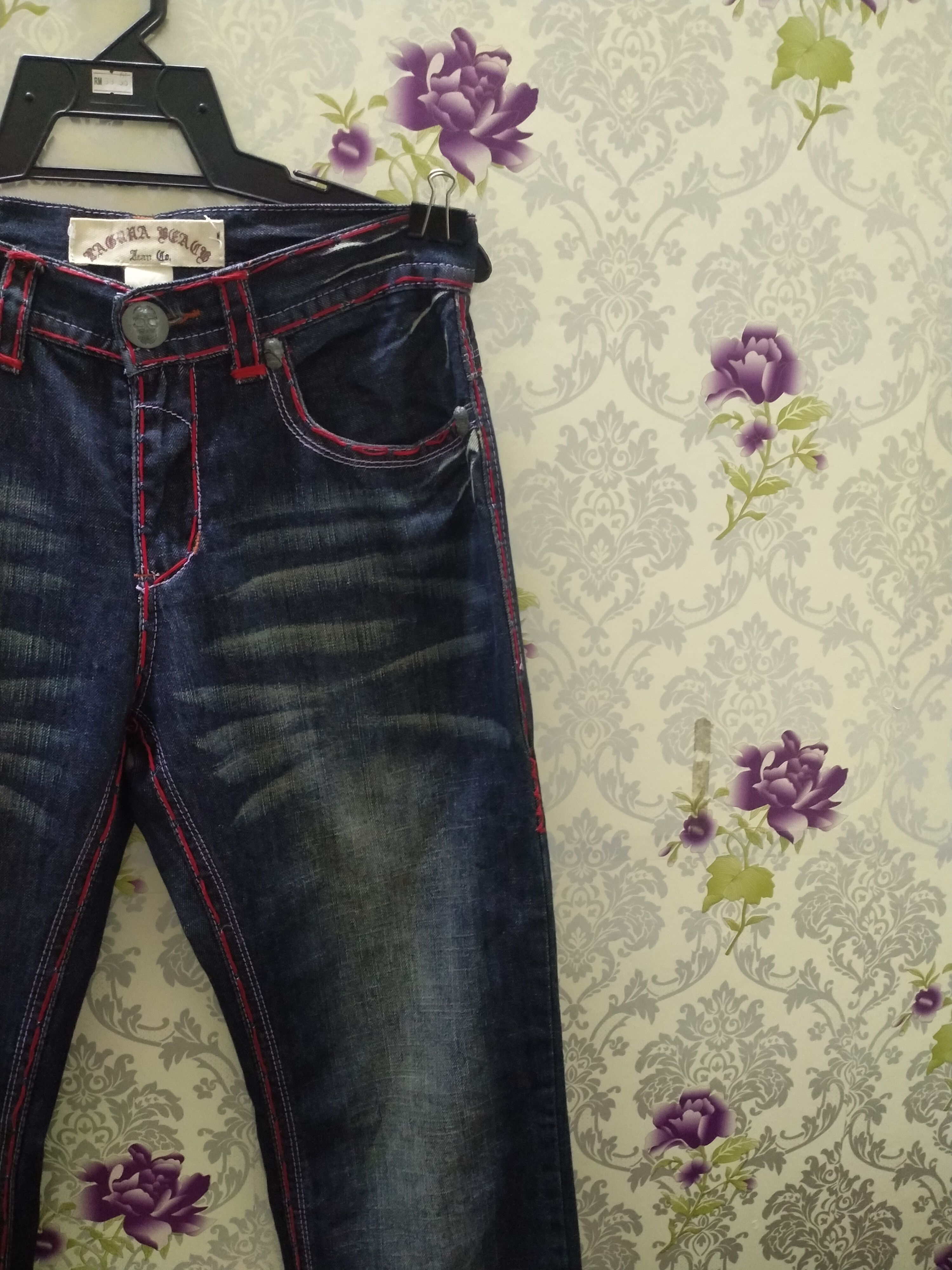 Other LAGUNA BEACH JEANS/MASTER MIND DESIGNER BIG LOGO BACK Size US 31 - 8 Thumbnail