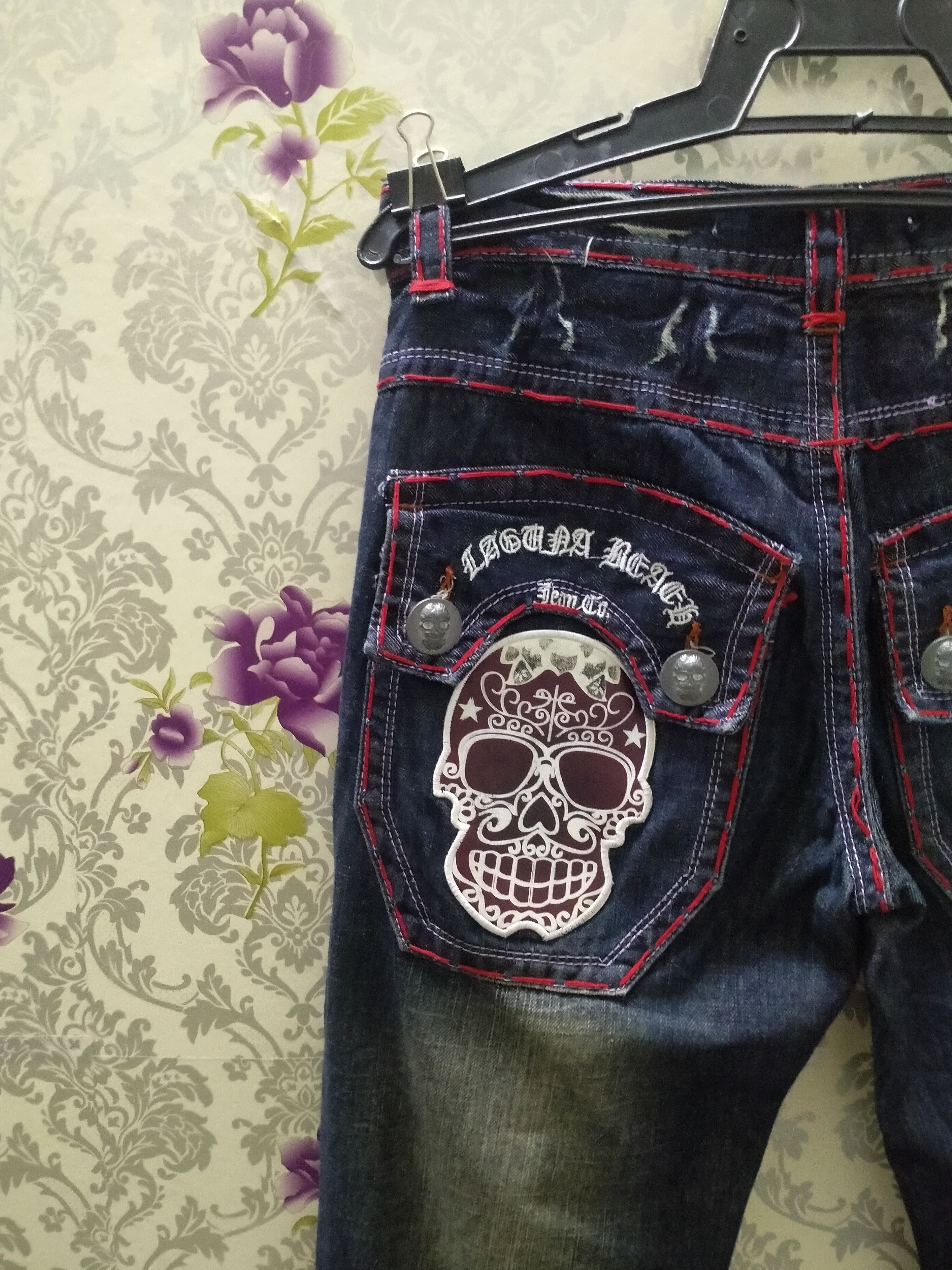 Other LAGUNA BEACH JEANS/MASTER MIND DESIGNER BIG LOGO BACK Size US 31 - 4 Thumbnail