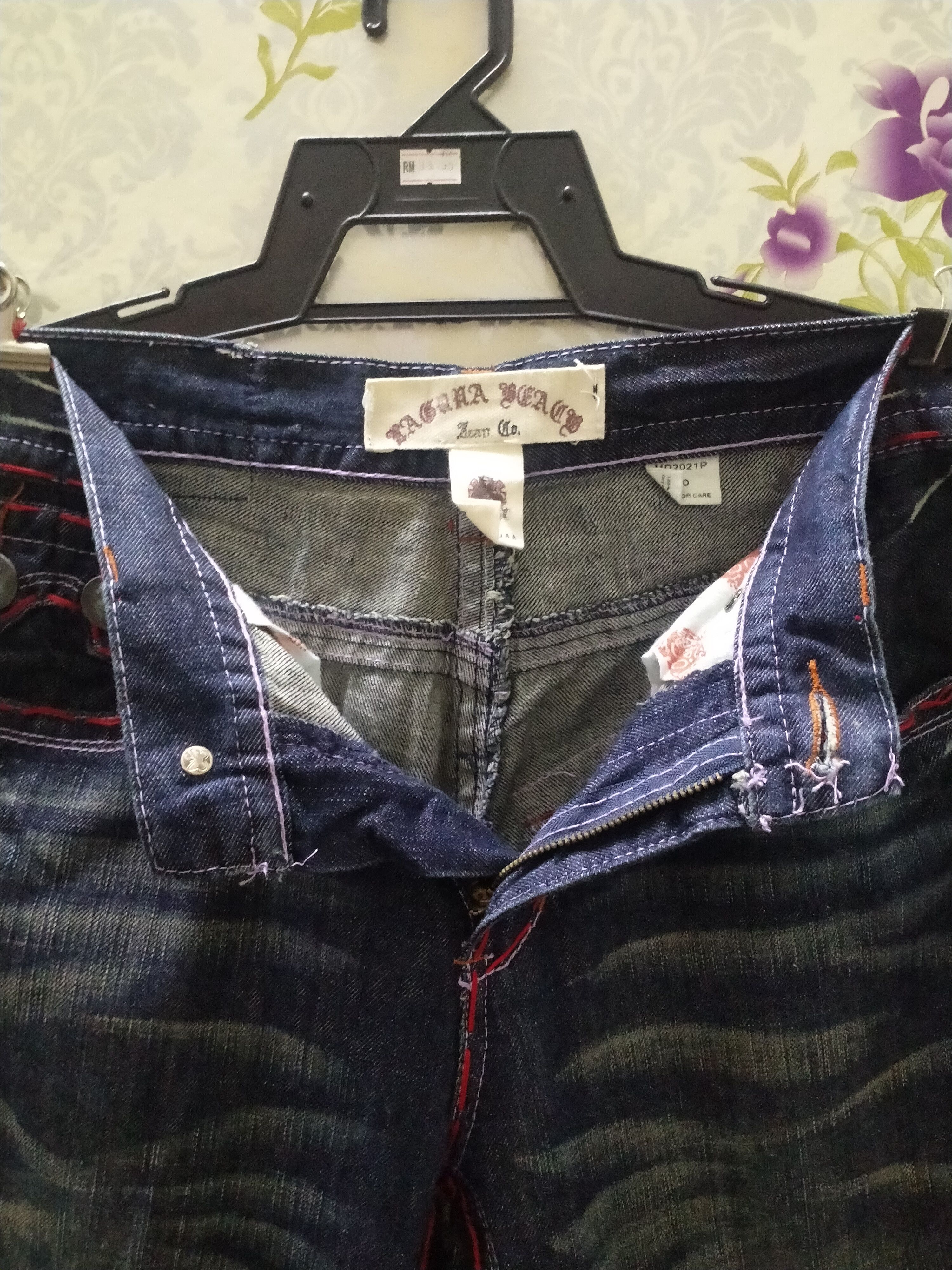 Other LAGUNA BEACH JEANS/MASTER MIND DESIGNER BIG LOGO BACK Size US 31 - 9 Thumbnail