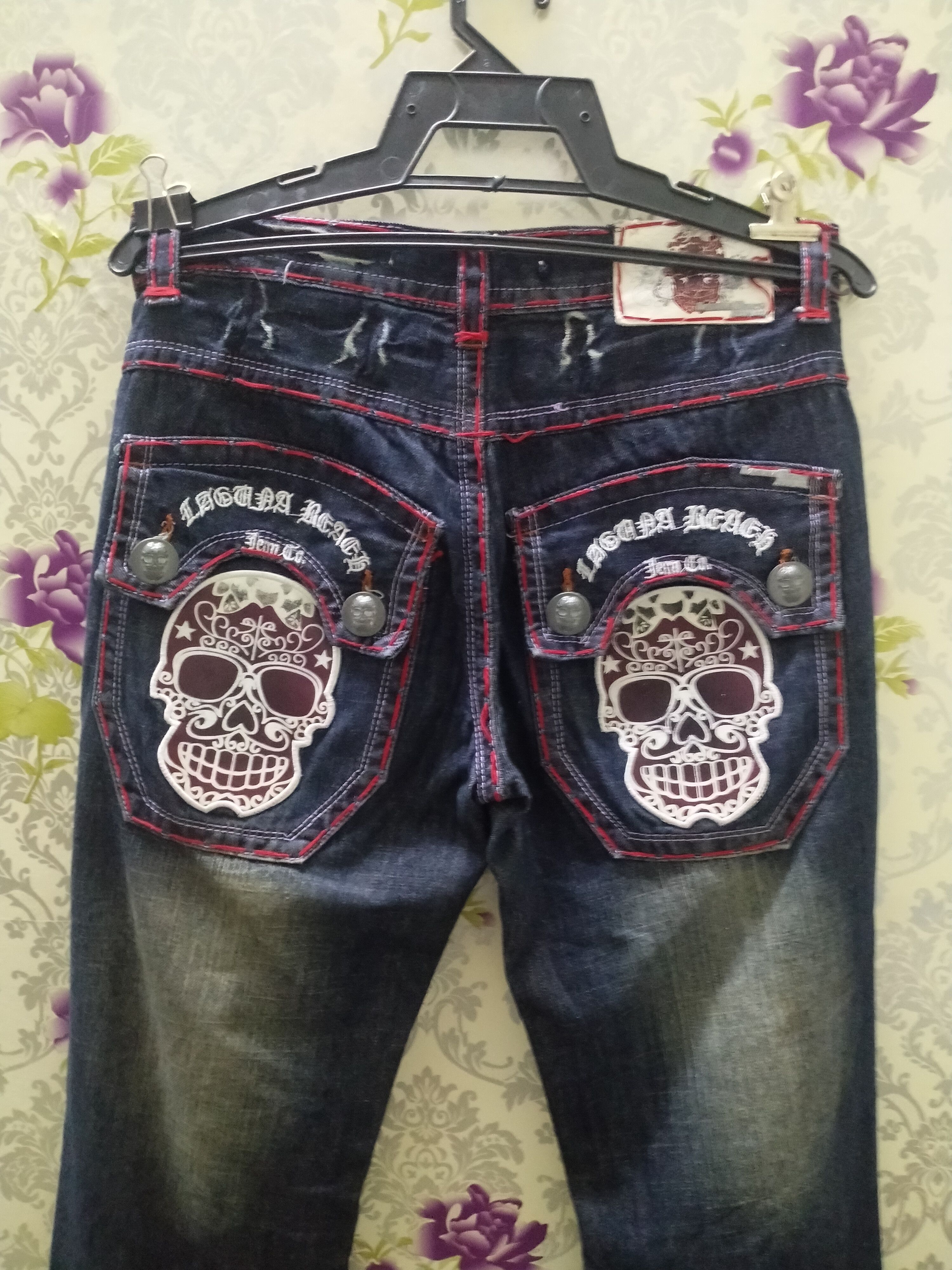 Other LAGUNA BEACH JEANS/MASTER MIND DESIGNER BIG LOGO BACK Size US 31 - 1 Thumbnail