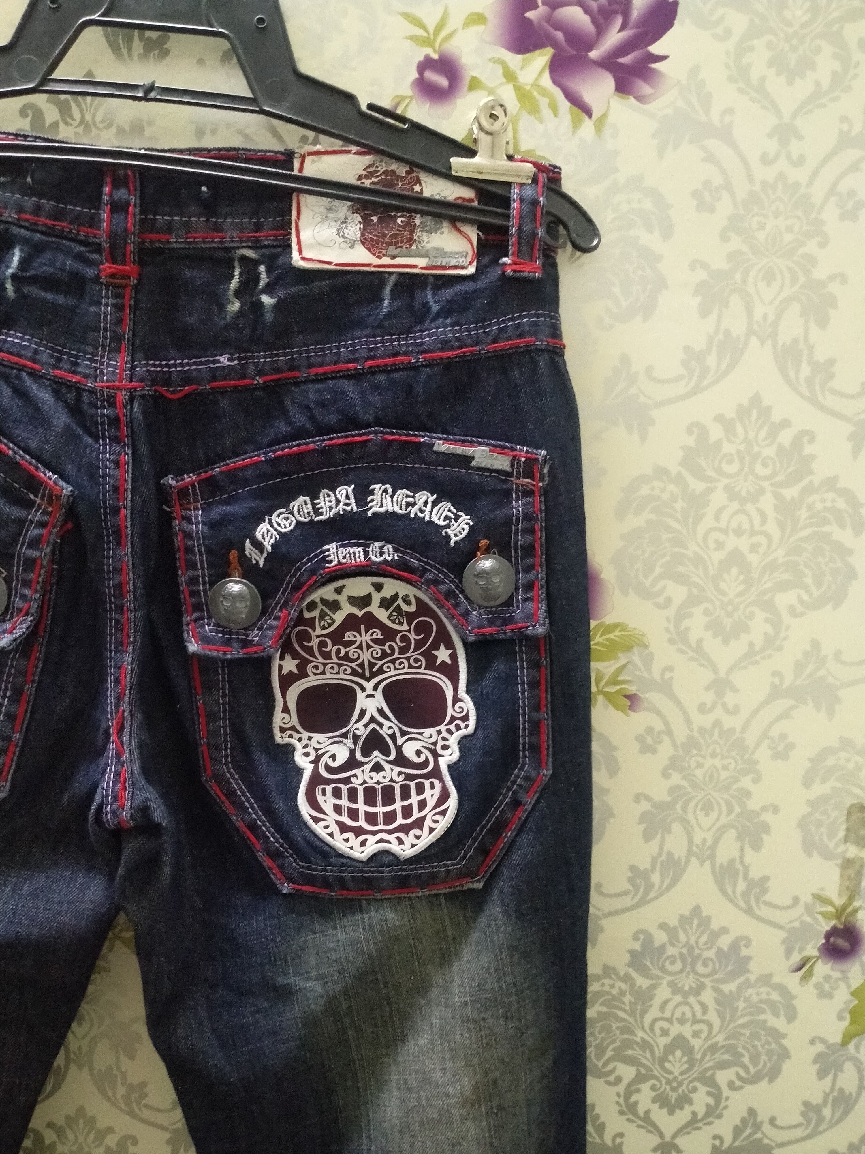 Other LAGUNA BEACH JEANS/MASTER MIND DESIGNER BIG LOGO BACK Size US 31 - 3 Thumbnail