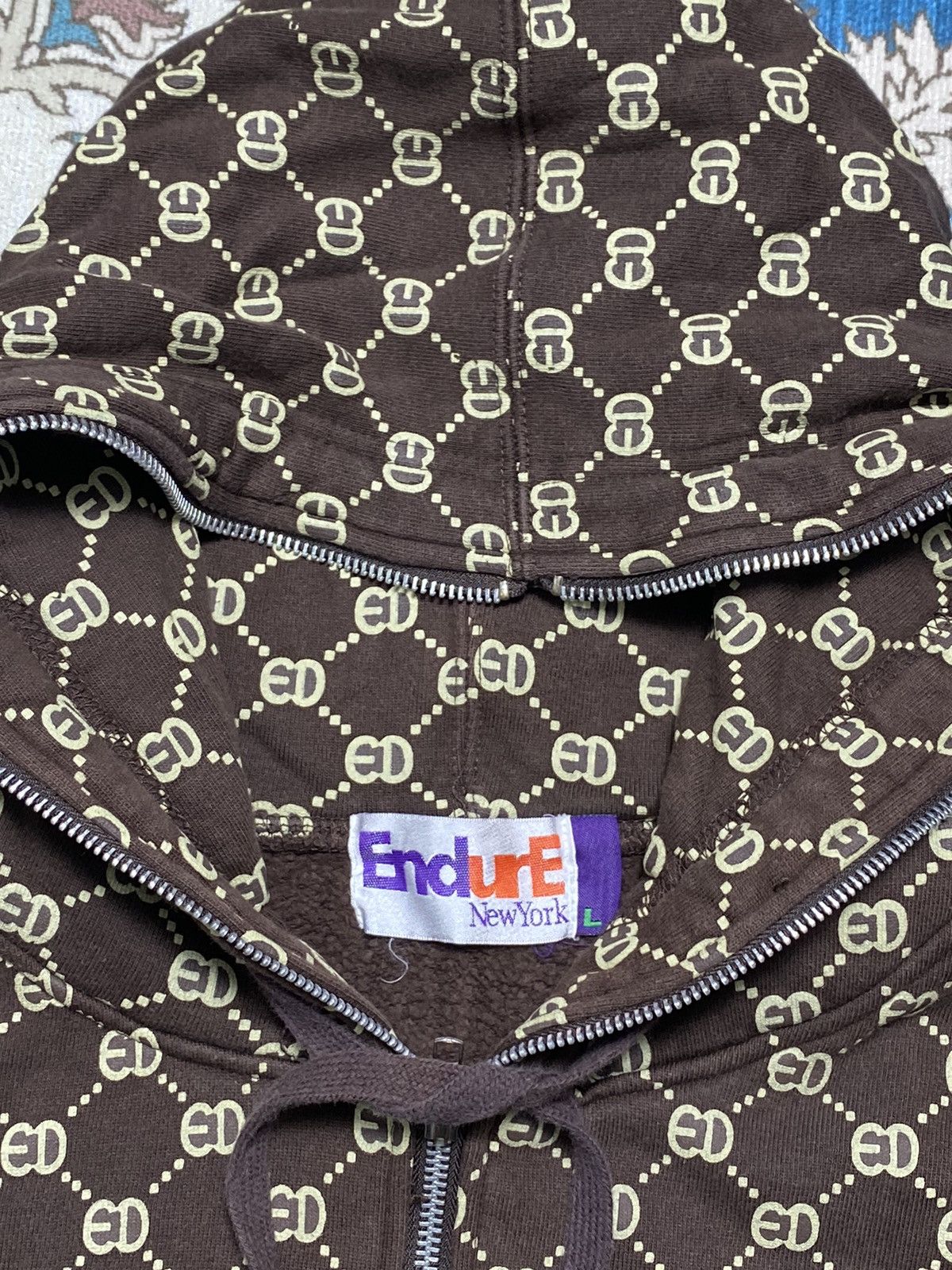 Japanese Brand Vintage Endure Brown Monogram Shark/ Travis FlackoGucciScott Size US L / EU 52-54 / 3 - 5 Thumbnail