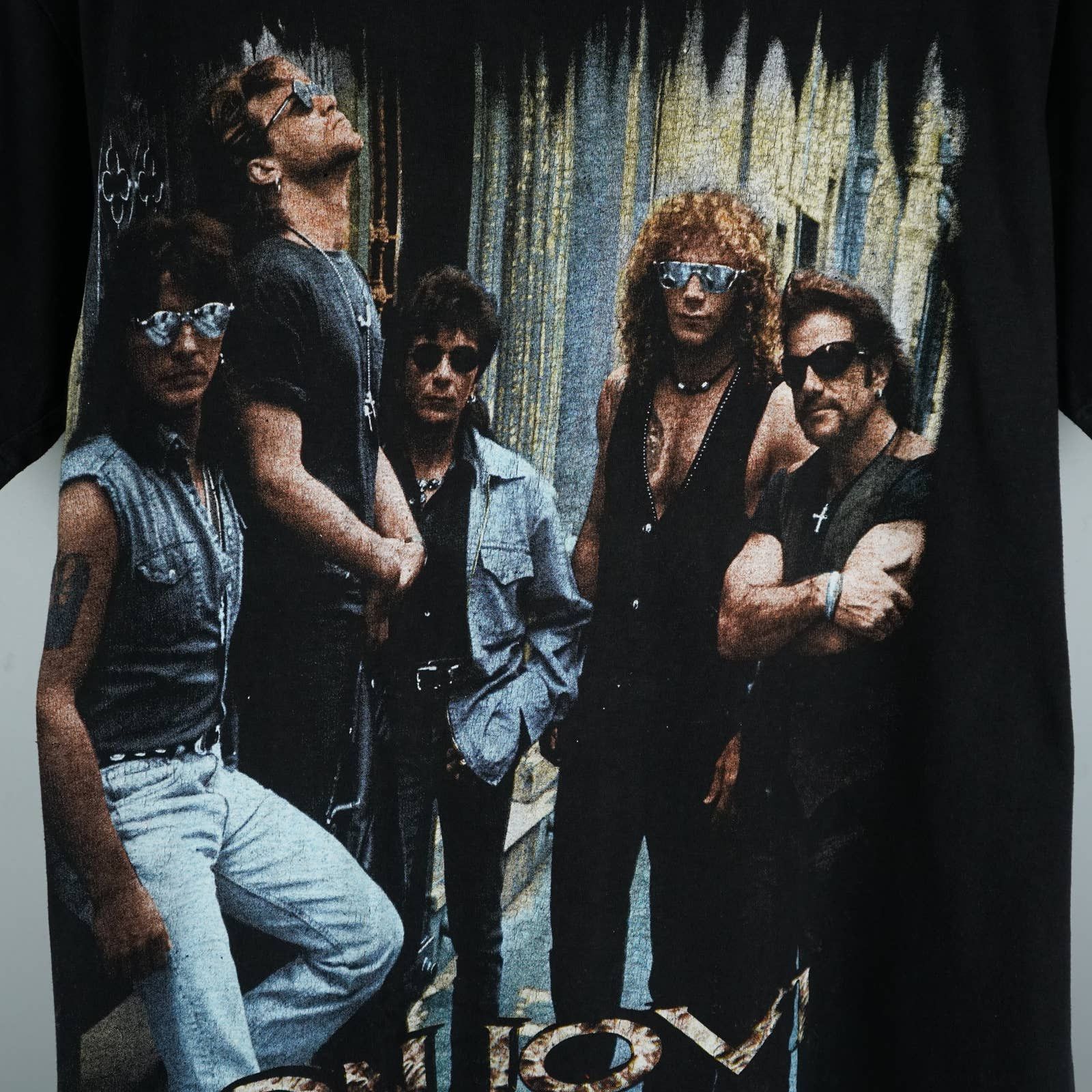 Band Tees × Vintage 1990s Bon Jovi t-shirt All Over Print Size US M / EU 48-50 / 2 - 2 Thumbnail