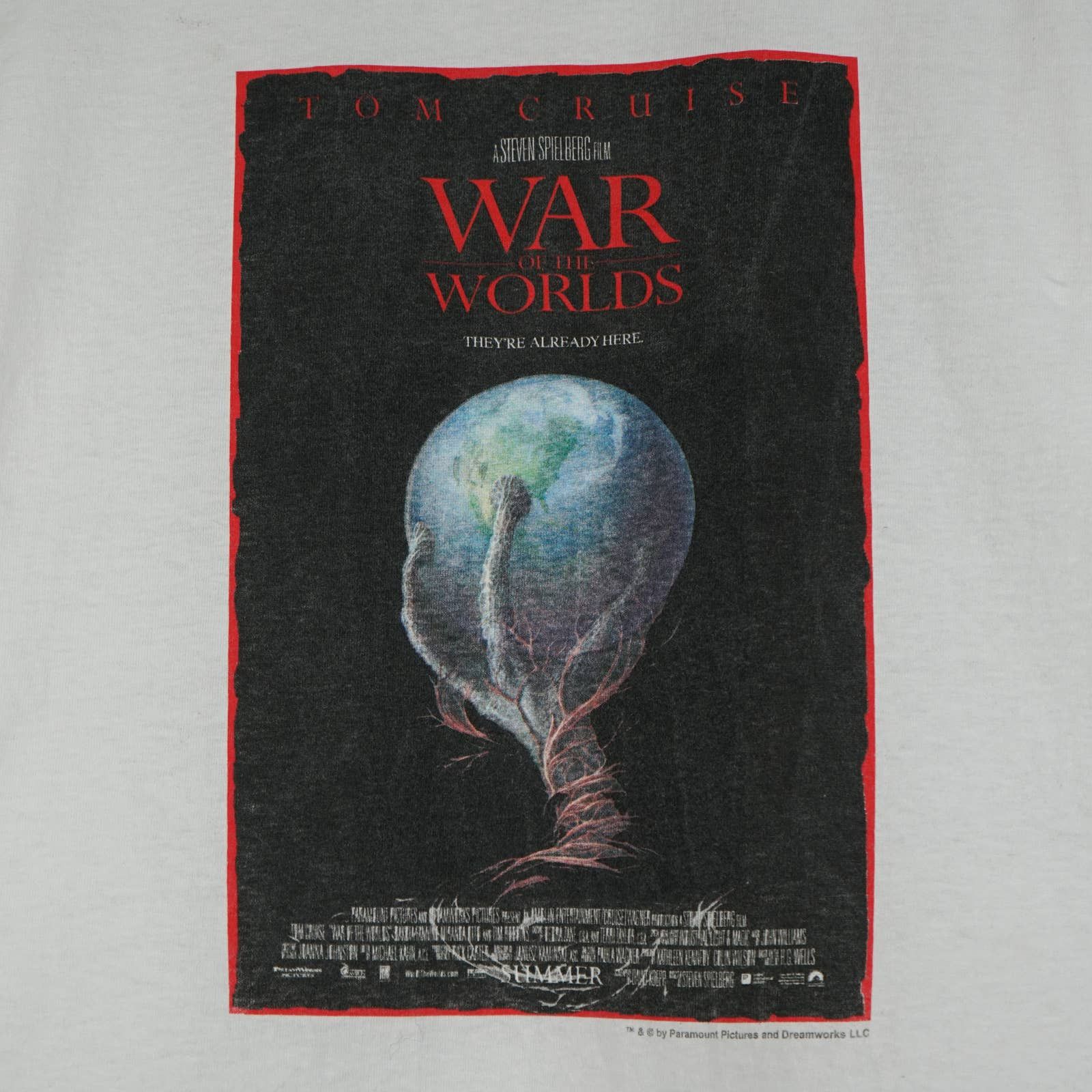 Vintage 2005 War of the worlds movie t-shirt Steven Spielberg Size US M / EU 48-50 / 2 - 2 Thumbnail