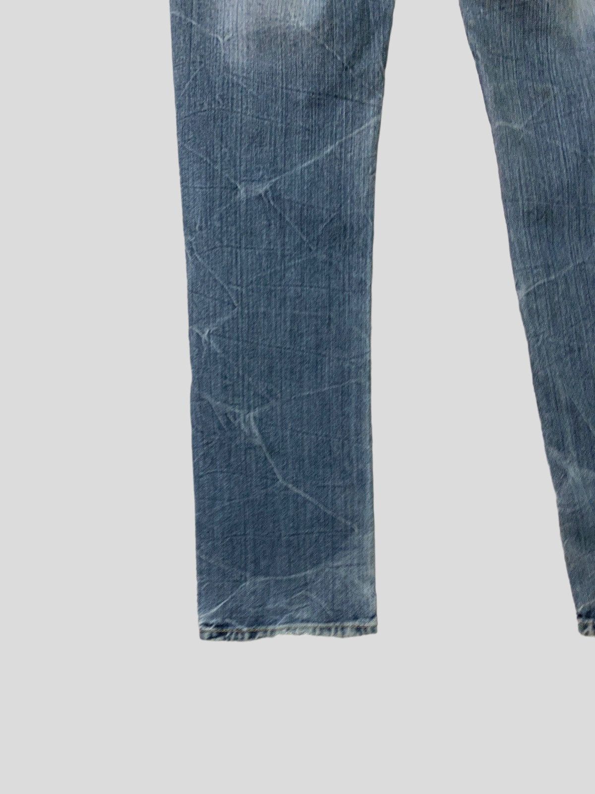 Japanese Brand ORIGINAL JEANS Patches & Print Acid Wash Low Waist Denim Size US 30 / EU 46 - 12 Thumbnail