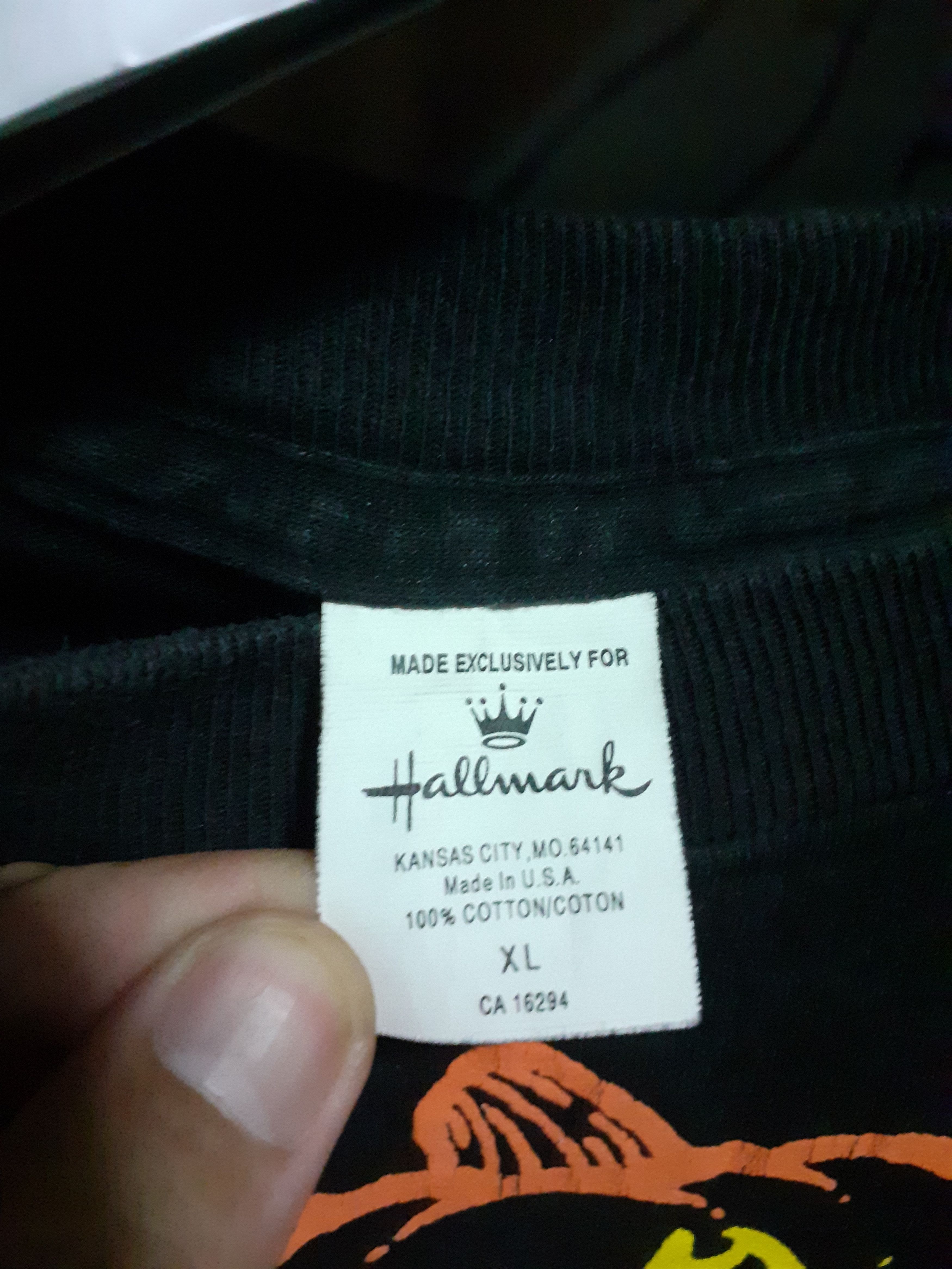 Vintage 90s Halloween Hallmark Longsleeve fashion movies Size US XL / EU 56 / 4 - 2 Thumbnail