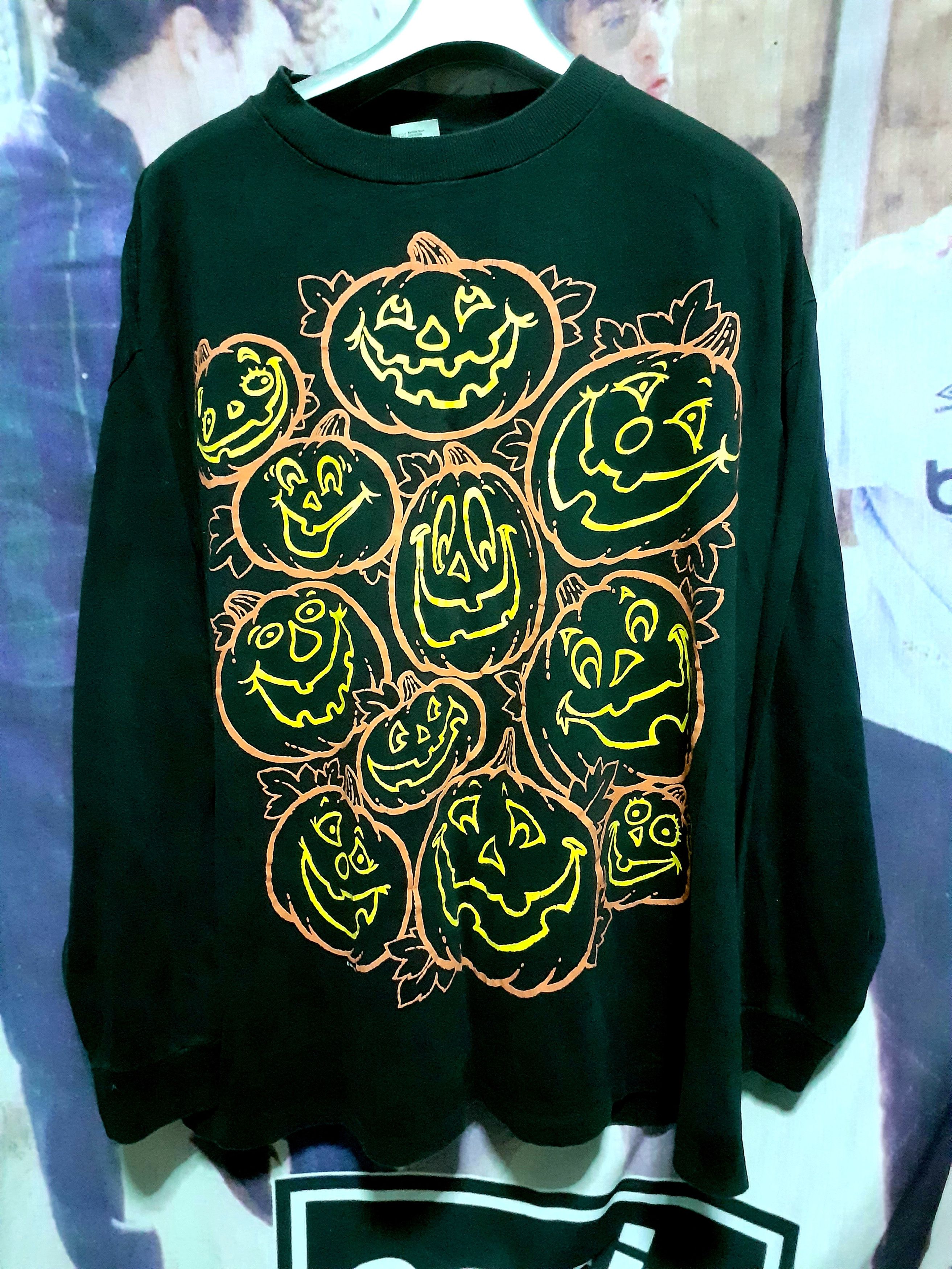 Vintage 90s Halloween Hallmark Longsleeve fashion movies Size US XL / EU 56 / 4 - 1 Thumbnail
