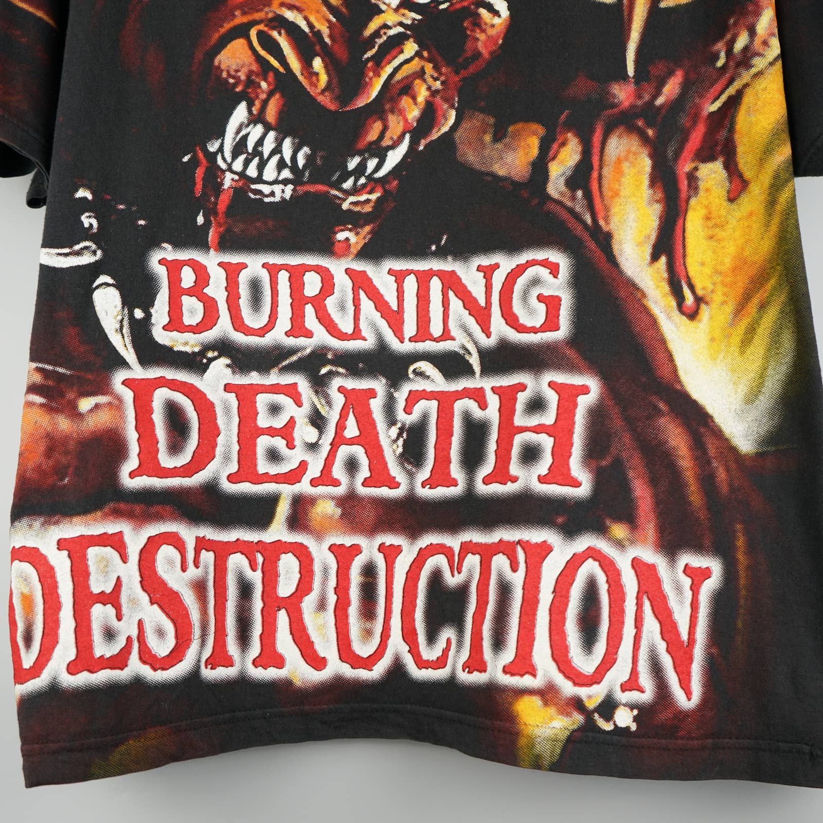 Band Tees 1999 Manowar T-shirt Hell On Stage Size US XL / EU 56 / 4 - 10 Thumbnail