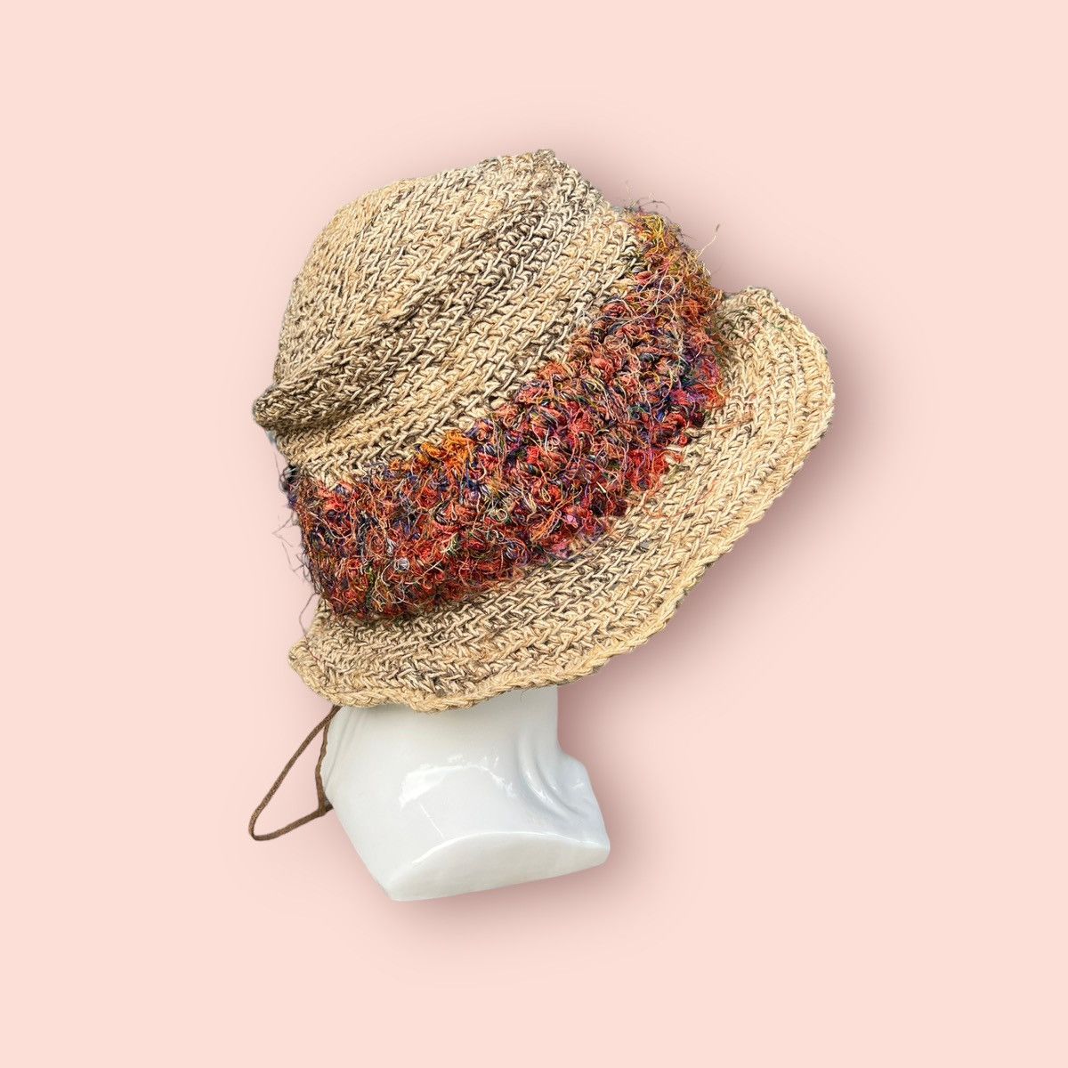 CA4LA RARE VINTAGE CA4LA JUTE STRAW BUCKET HAT Size ONE SIZE - 8 Thumbnail