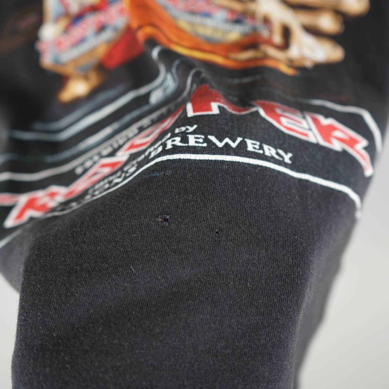 Band Tees × Vintage 2017 Iron Maiden Trooper Beer t-shirt Thrashed Size US S / EU 44-46 / 1 - 4 Thumbnail