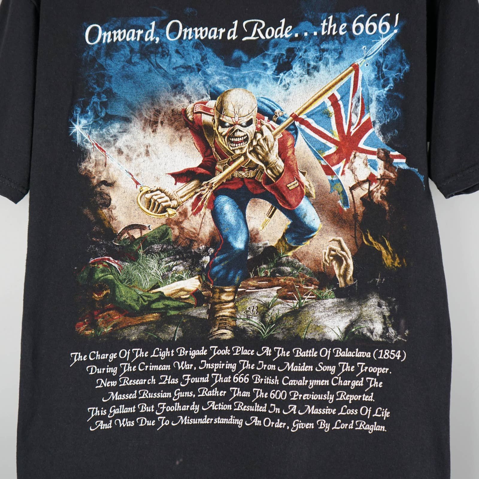 Band Tees × Vintage 2017 Iron Maiden Trooper Beer t-shirt Thrashed Size US S / EU 44-46 / 1 - 10 Thumbnail