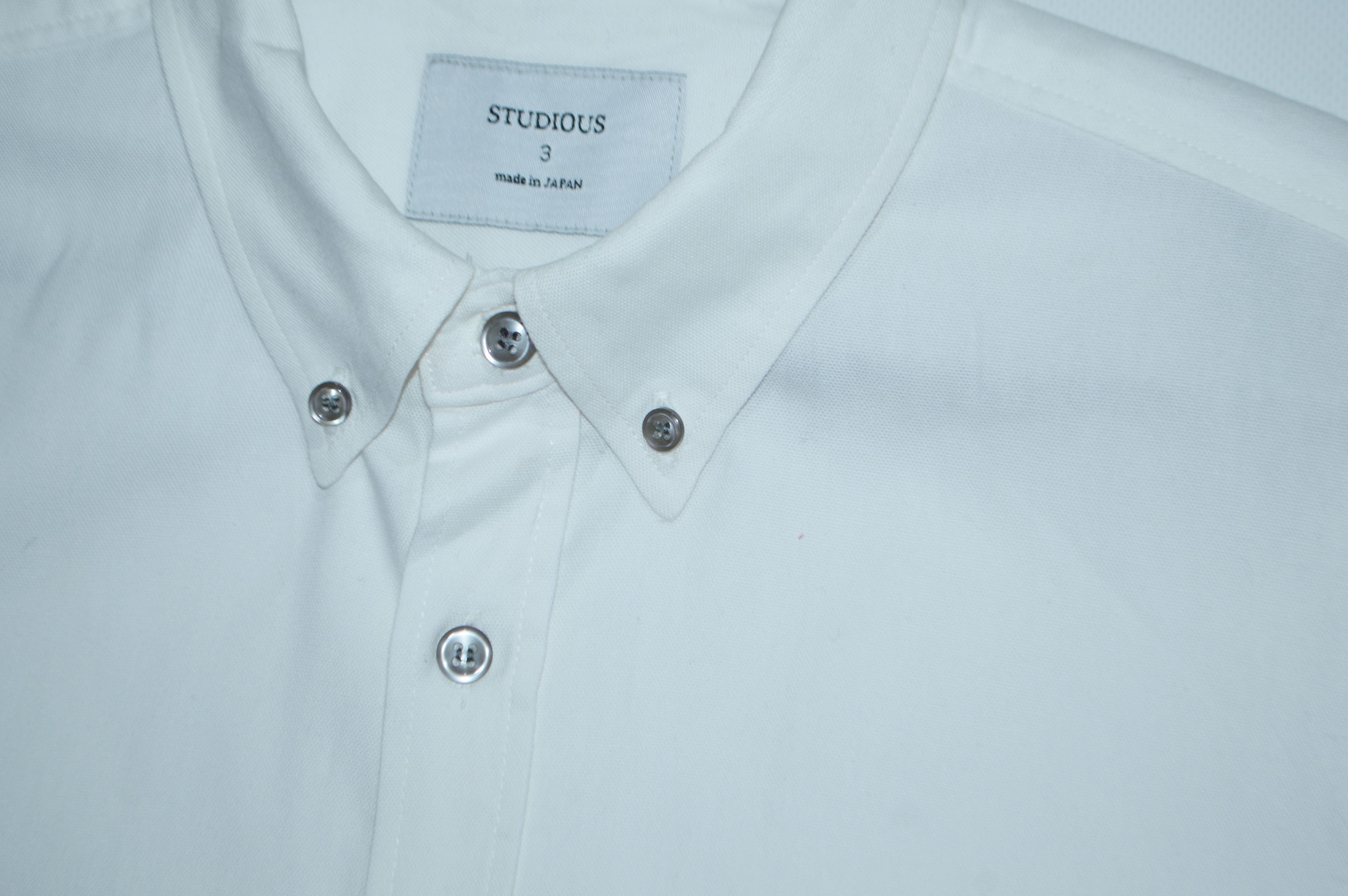 STUDIOUS Studious Japan White Cotton Button Up Shirt Size 3 M Size US M / EU 48-50 / 2 - 3 Thumbnail