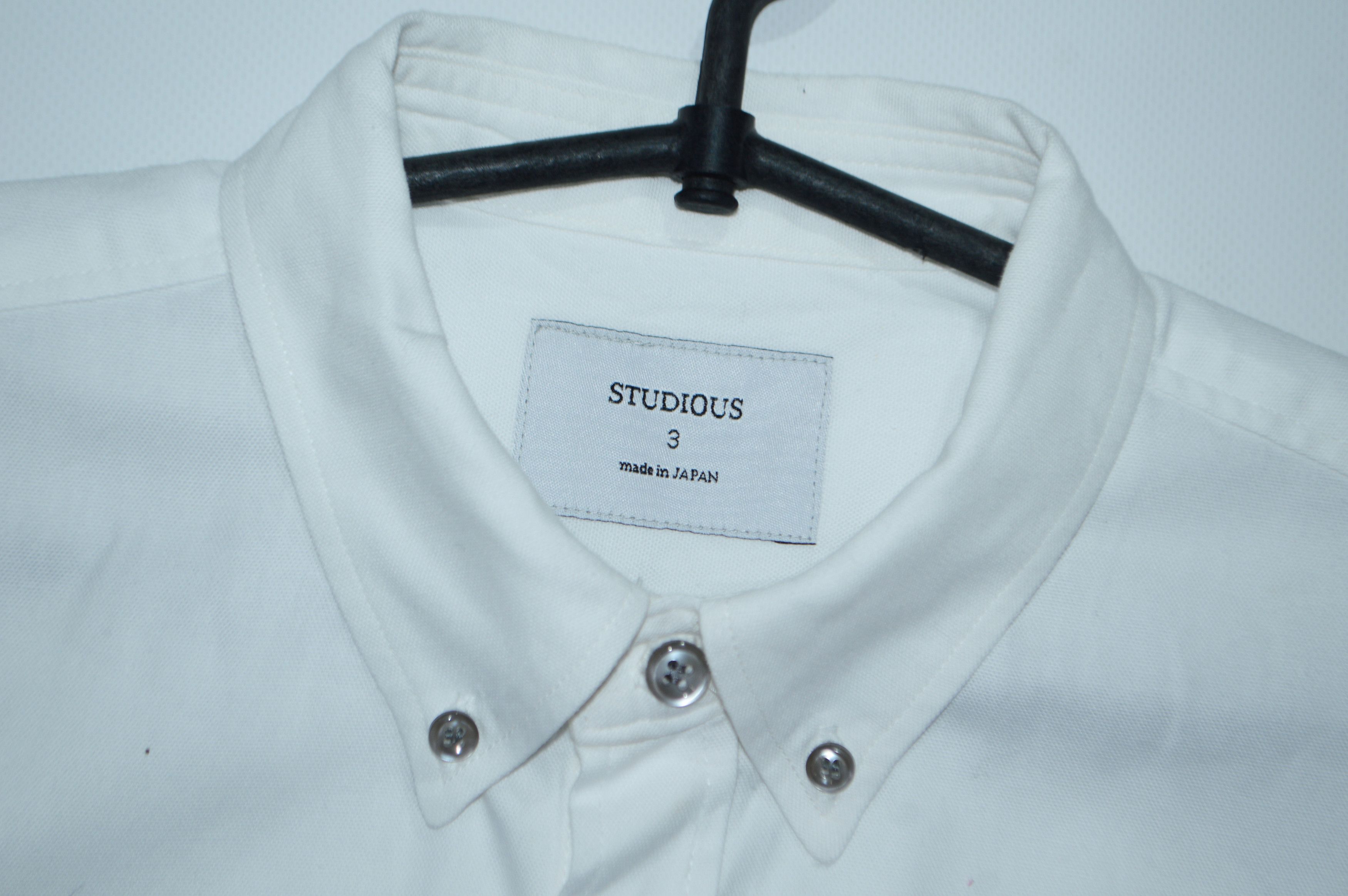 STUDIOUS Studious Japan White Cotton Button Up Shirt Size 3 M Size US M / EU 48-50 / 2 - 4 Thumbnail