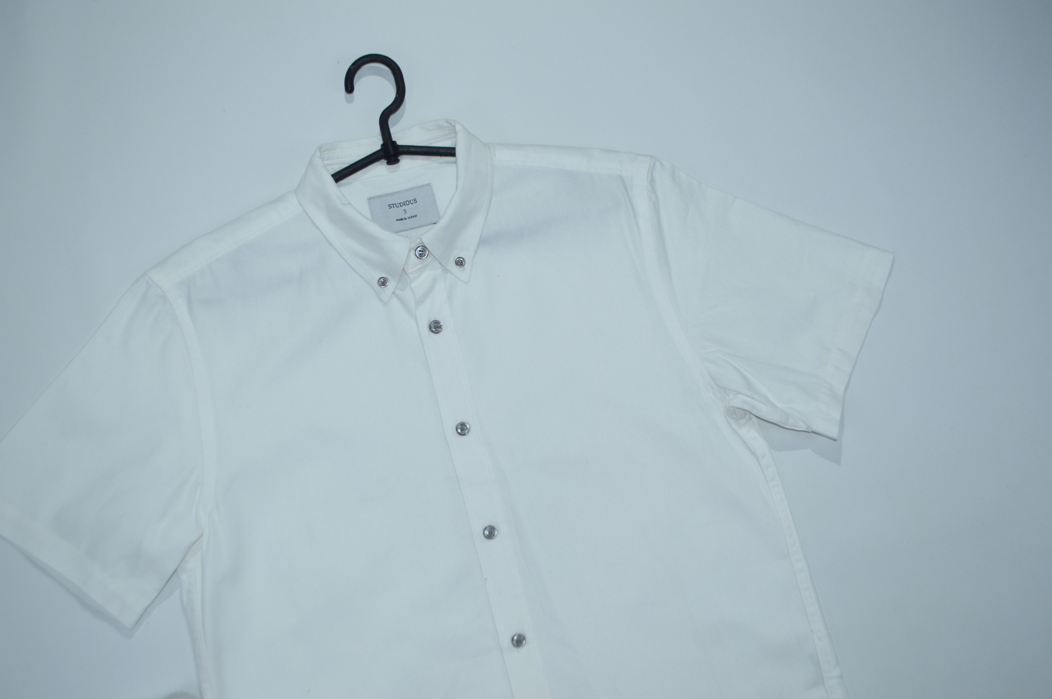 STUDIOUS Studious Japan White Cotton Button Up Shirt Size 3 M Size US M / EU 48-50 / 2 - 2 Thumbnail