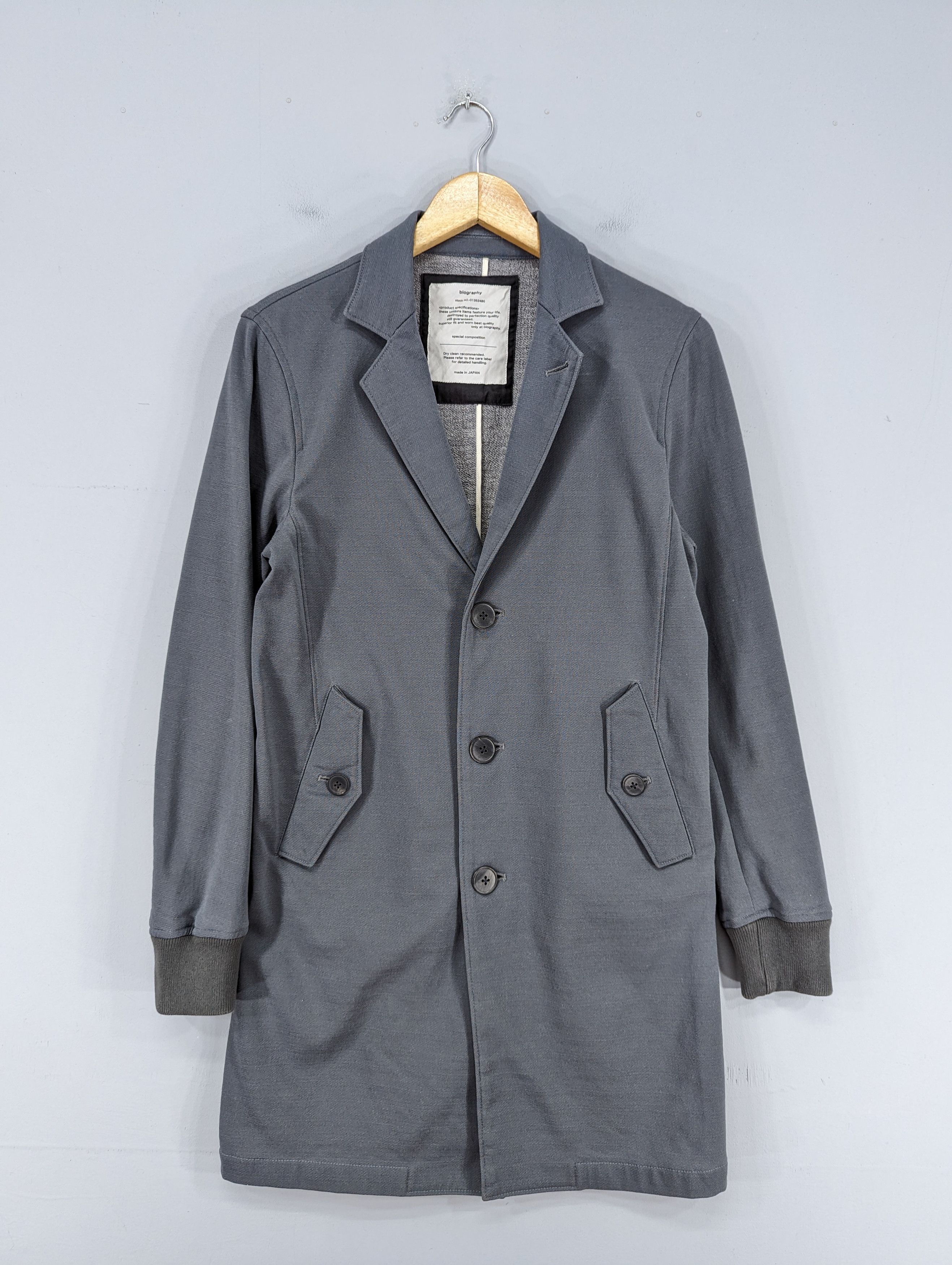Japanese Brand 💥RARE💥Biography Japan Long Button Jacket Size XS / US 0-2 / IT 36-38 - 1 Thumbnail
