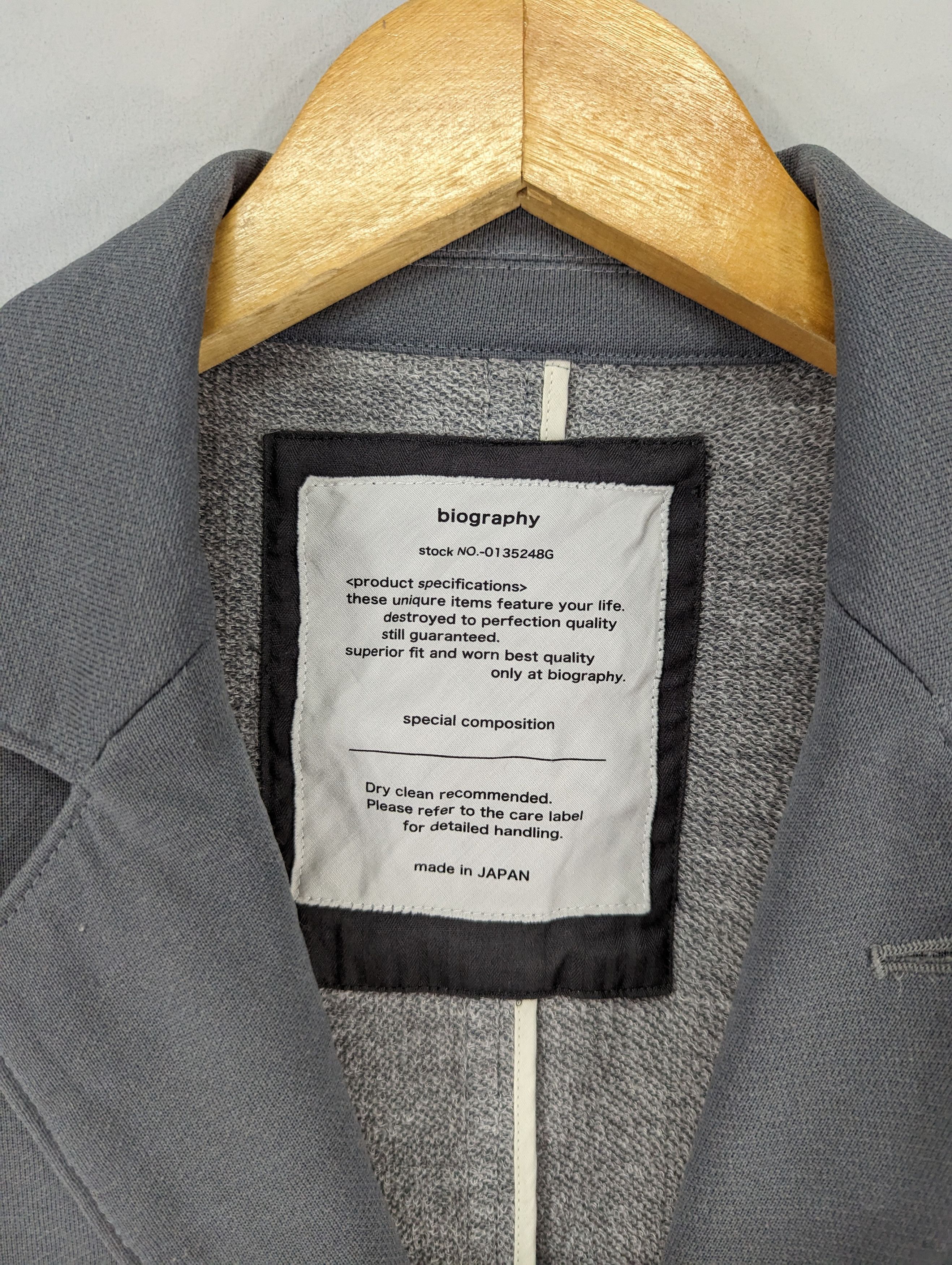 Japanese Brand 💥RARE💥Biography Japan Long Button Jacket Size XS / US 0-2 / IT 36-38 - 3 Thumbnail