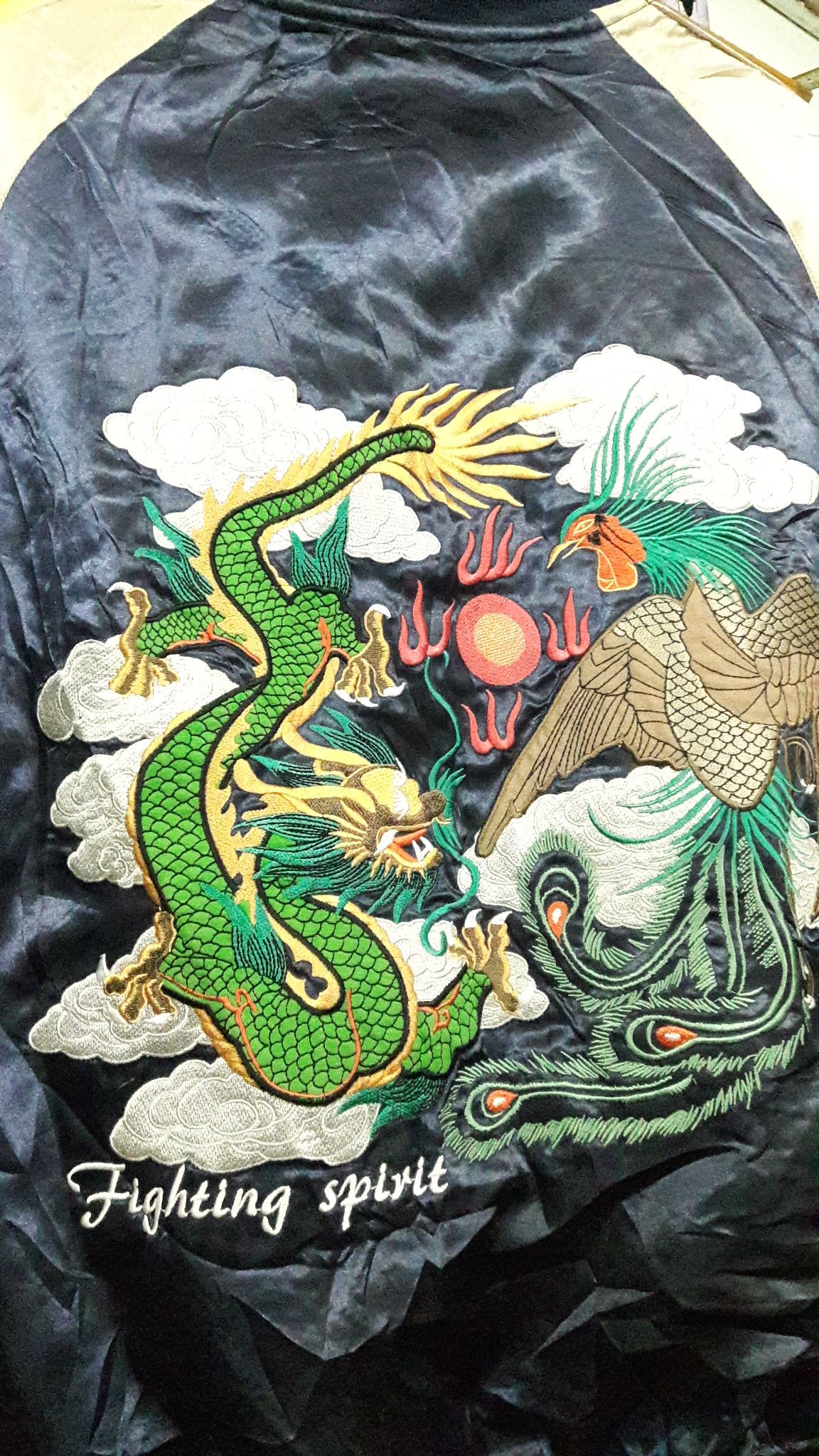 SUKAJAN GREEN DRAGONS EMBROIDERY AND PATCHES
