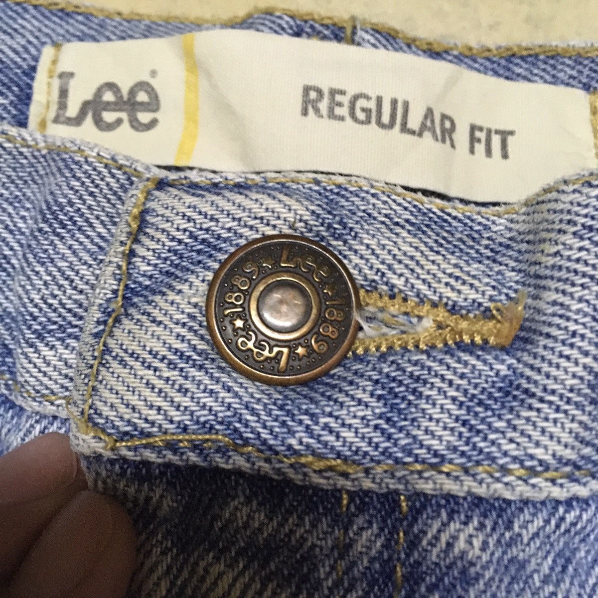 Lee Vintage Lee Regular Fit Distressed Denim Jeans Size US 34 / EU 50 - 4 Thumbnail