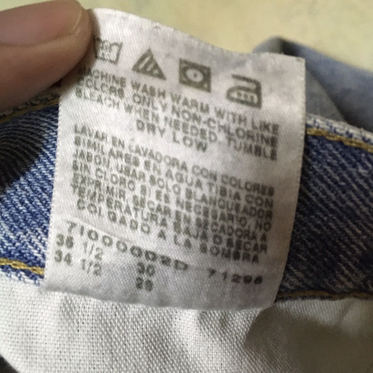 Lee Vintage Lee Regular Fit Distressed Denim Jeans Size US 34 / EU 50 - 8 Thumbnail
