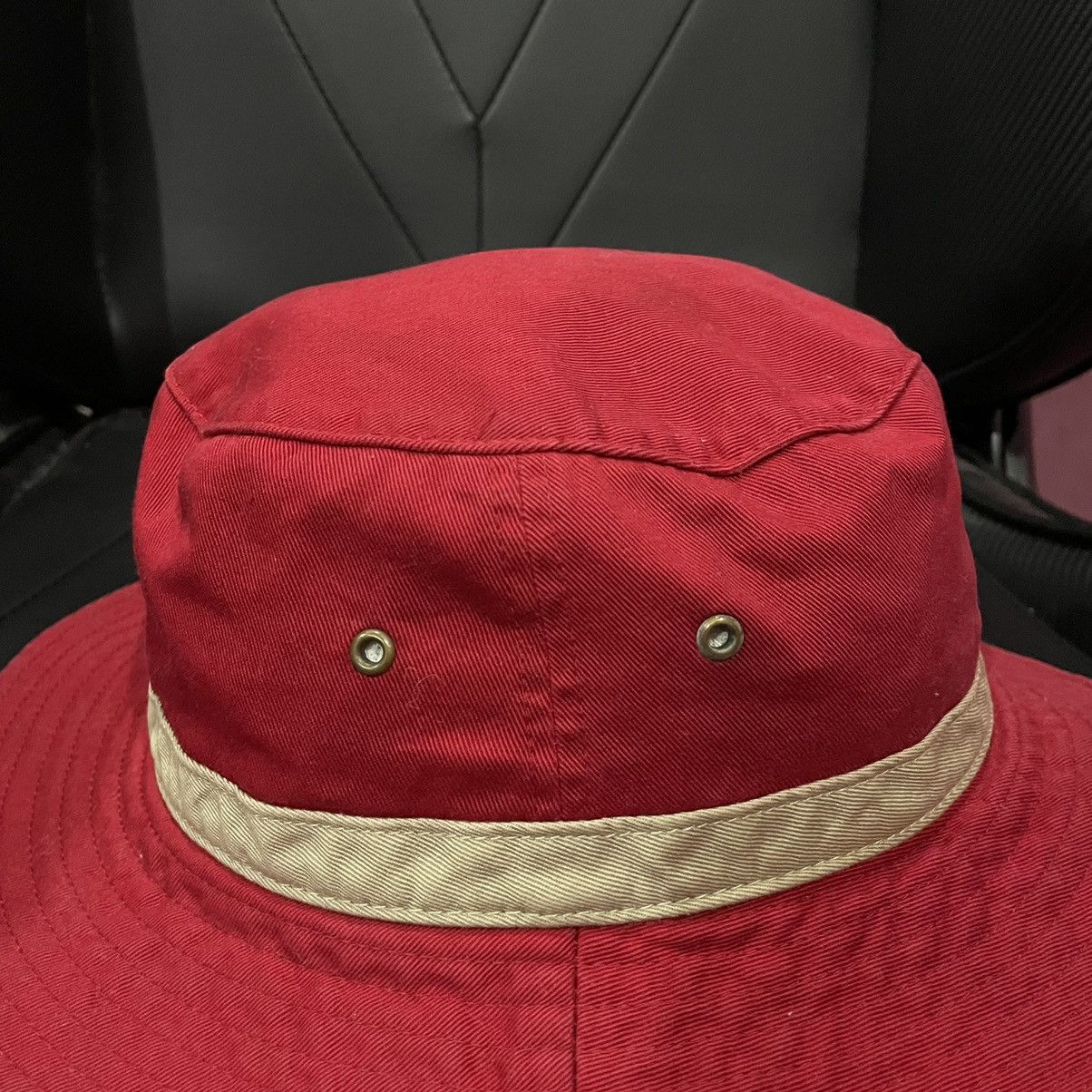 Stussy Vintage Stussy Logo Red Bucket Hat Size ONE SIZE - 5 Thumbnail