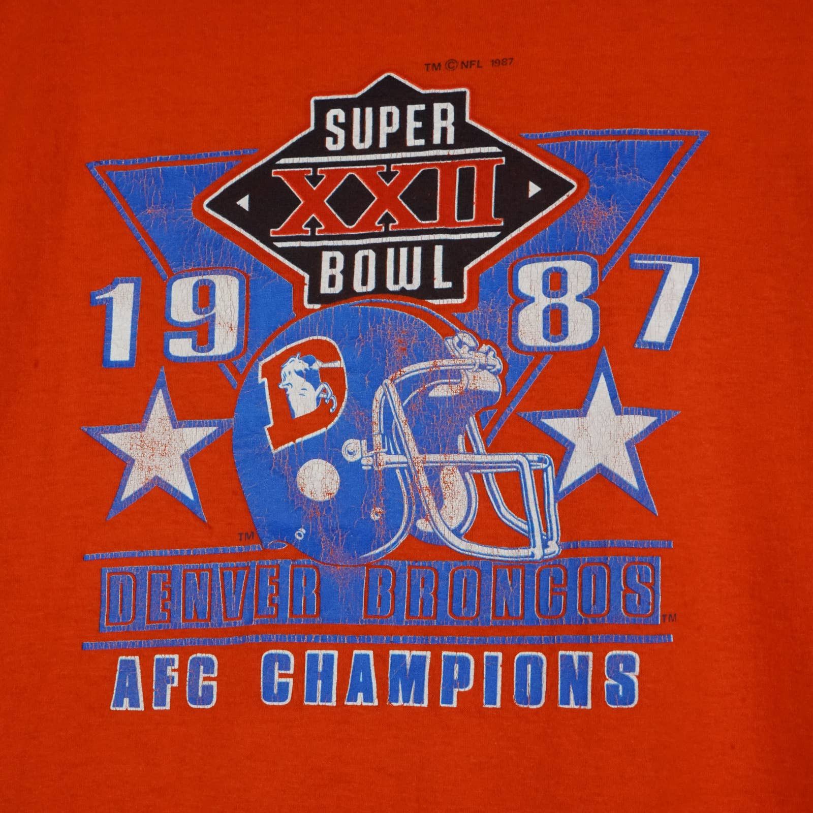 NFL × Vintage 1987 Denver Broncos t-shirt Superbowl Champions Size US XS / EU 42 / 0 - 2 Thumbnail