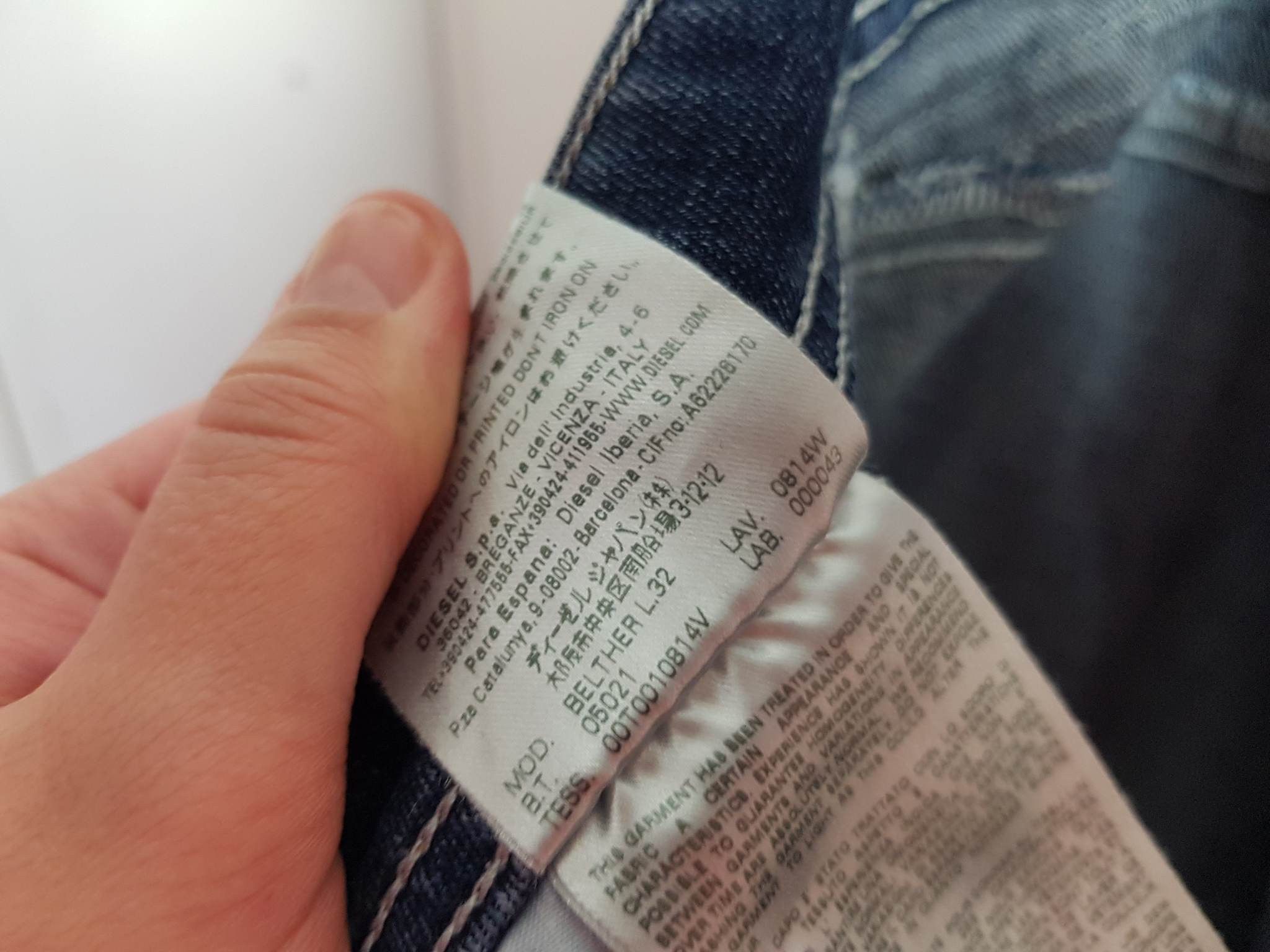 Diesel Diesel jeans tepphar W34 Size US 33 - 13 Thumbnail