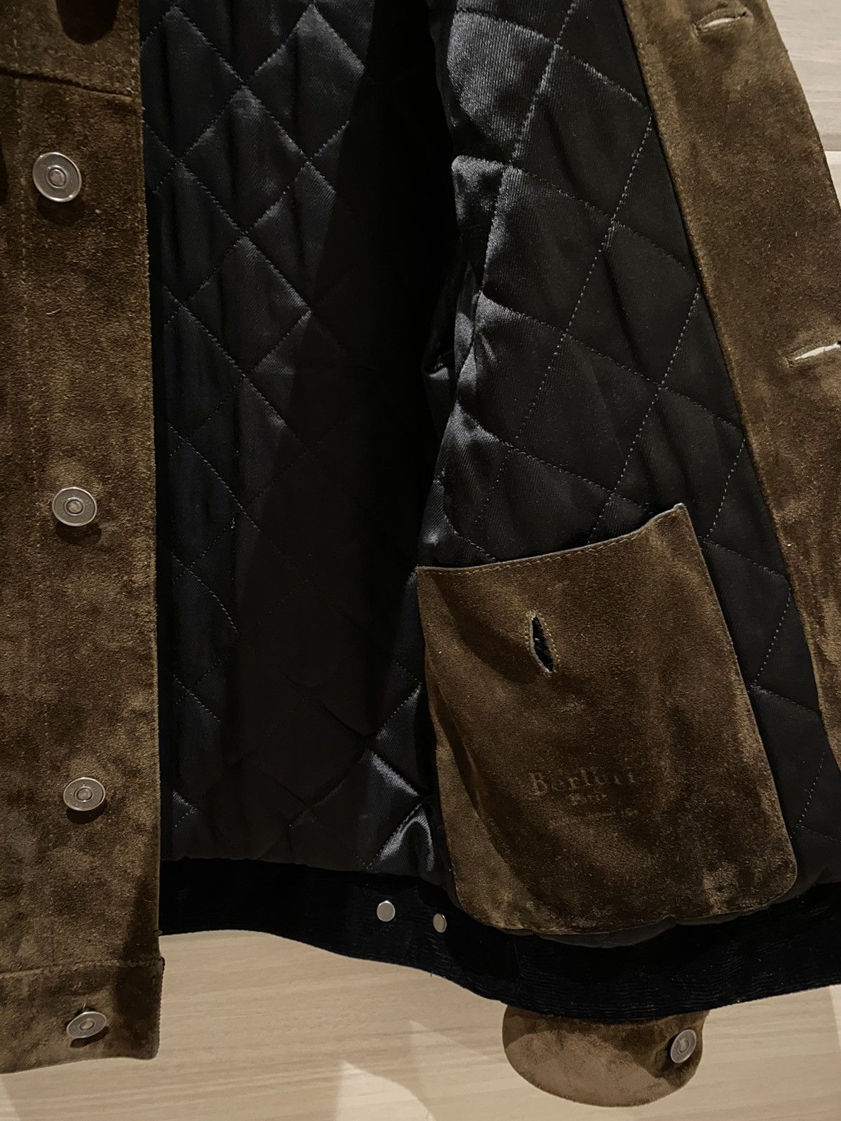 Berluti Berluti FW17 Brown Suede jacket with corduroy collar Size US S / EU 44-46 / 1 - 5 Thumbnail