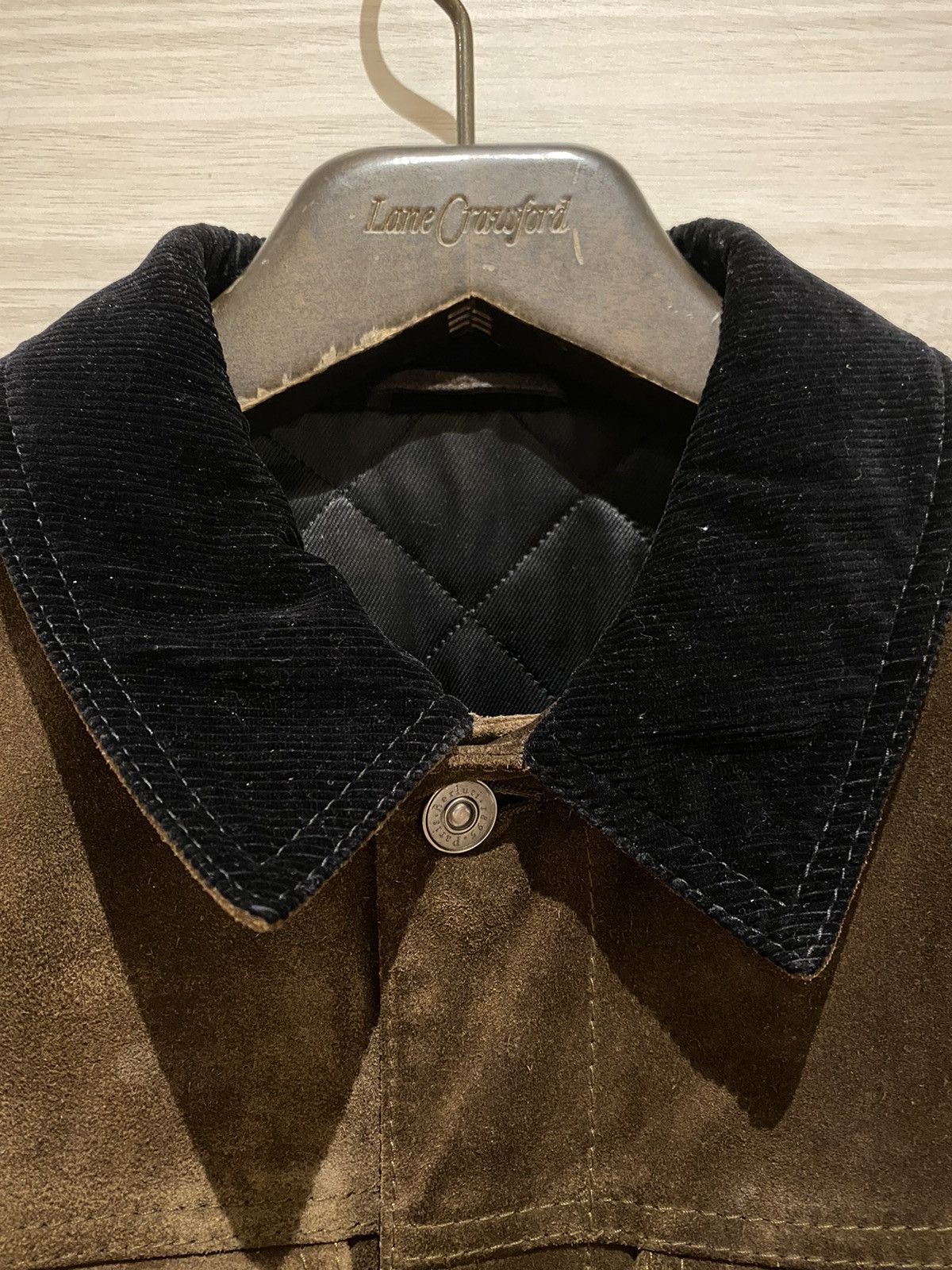 Berluti Berluti FW17 Brown Suede jacket with corduroy collar Size US S / EU 44-46 / 1 - 4 Thumbnail