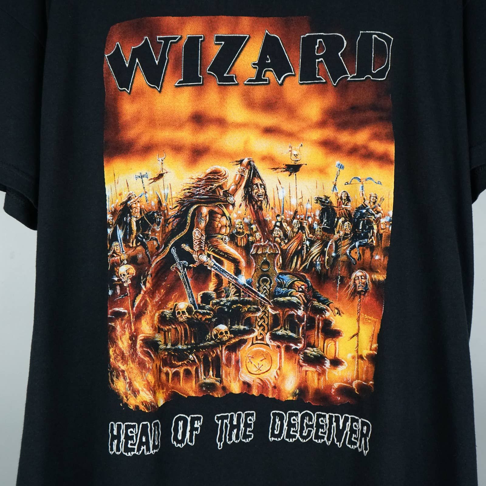 Band Tees × Vintage 2001 Wizard t-shirt Head of the Deceiver Size US XL / EU 56 / 4 - 2 Thumbnail