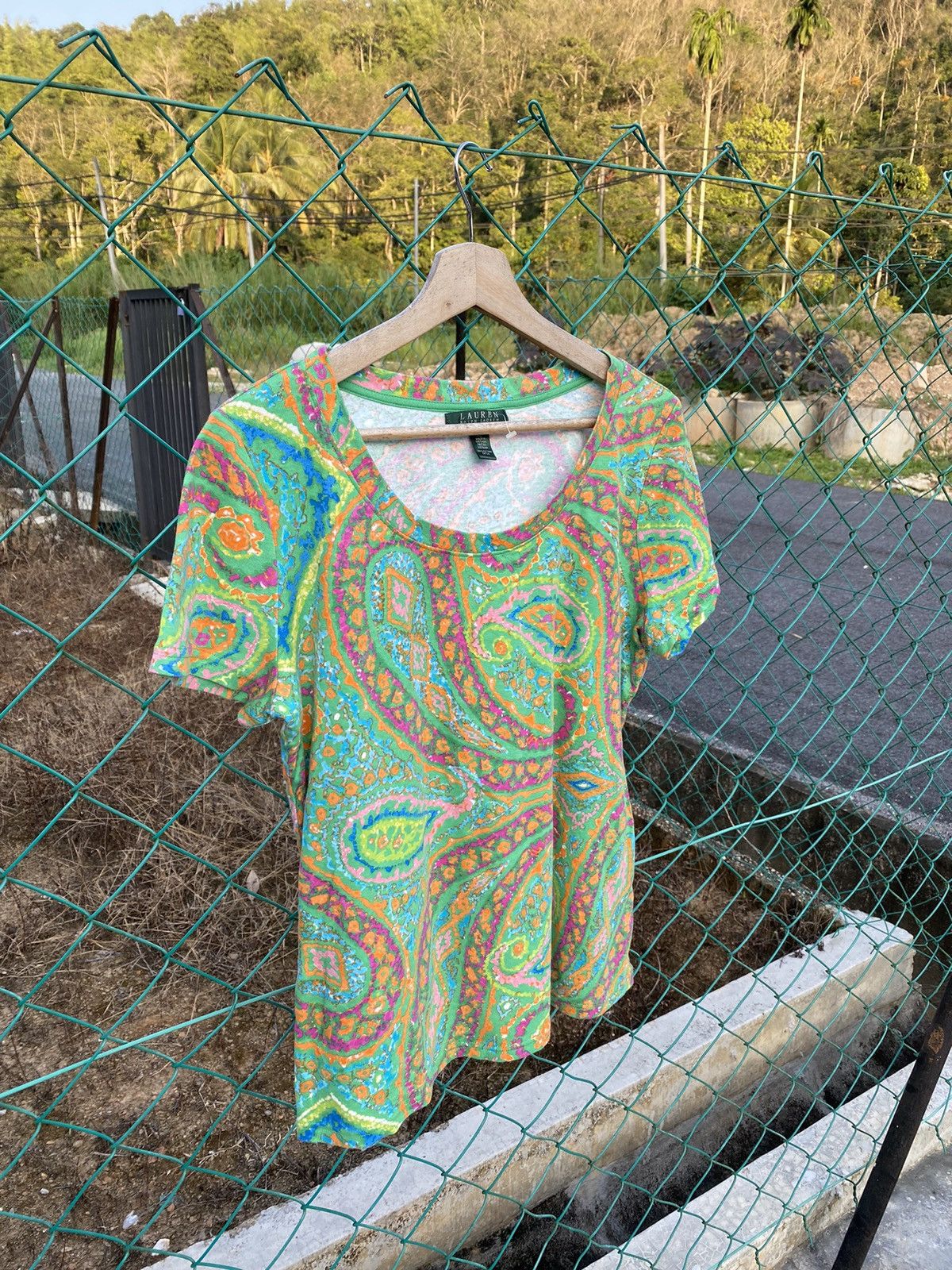 Lauren Ralph Lauren Lauren Ralph Lauren Paisley tee Size XL / US 12-14 / IT 48-50 - 1 Thumbnail