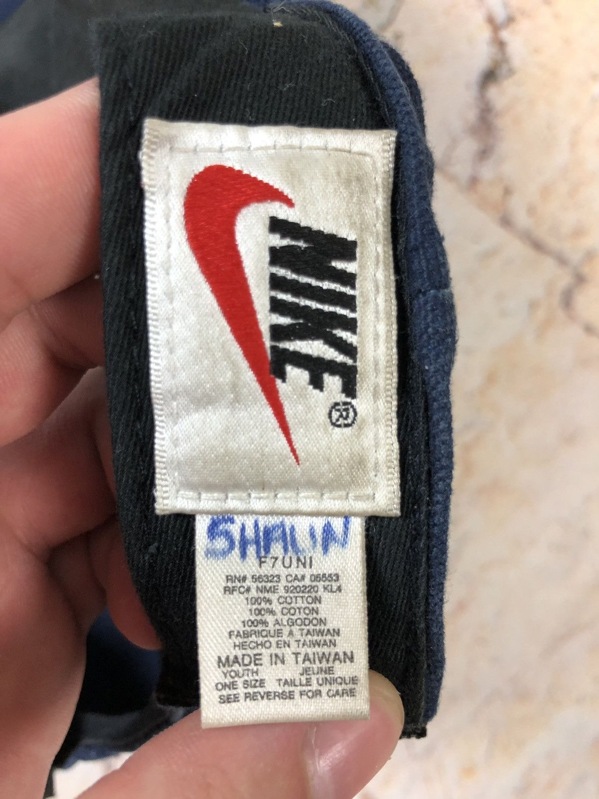 Nike × Vintage Nike vintage blue two logo hat cap Size ONE SIZE - 6 Thumbnail