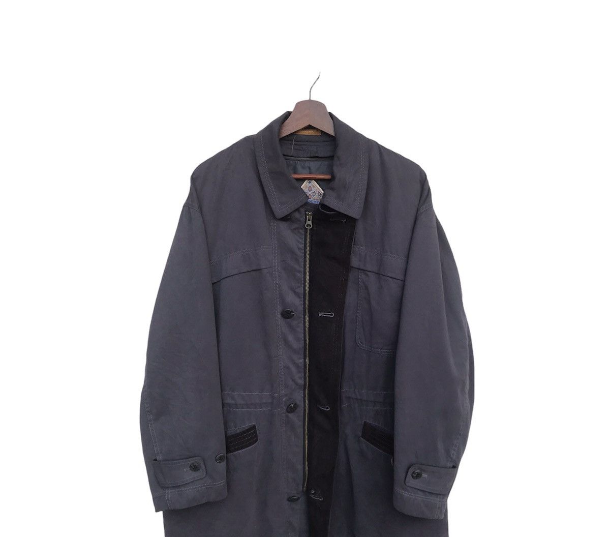 Lancel × Vintage Vintage 80s Lancel men longjacket Size US M / EU 48-50 / 2 - 4 Thumbnail