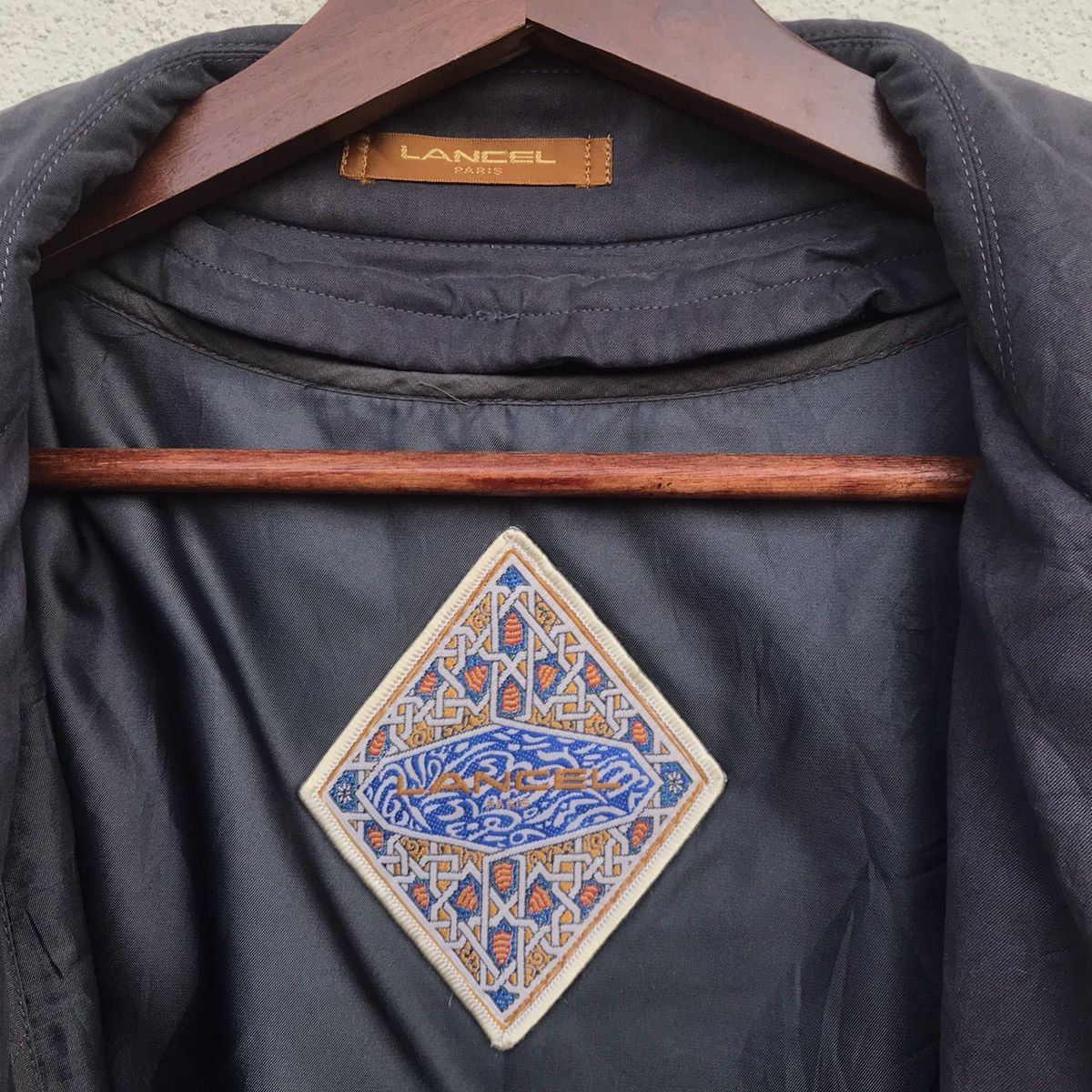 Lancel × Vintage Vintage 80s Lancel men longjacket Size US M / EU 48-50 / 2 - 7 Thumbnail