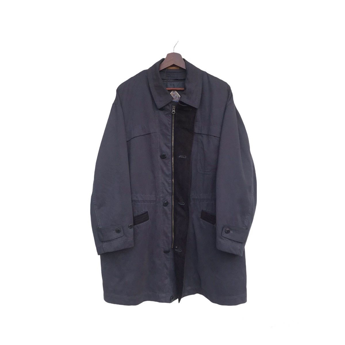 Lancel × Vintage Vintage 80s Lancel men longjacket Size US M / EU 48-50 / 2 - 3 Thumbnail