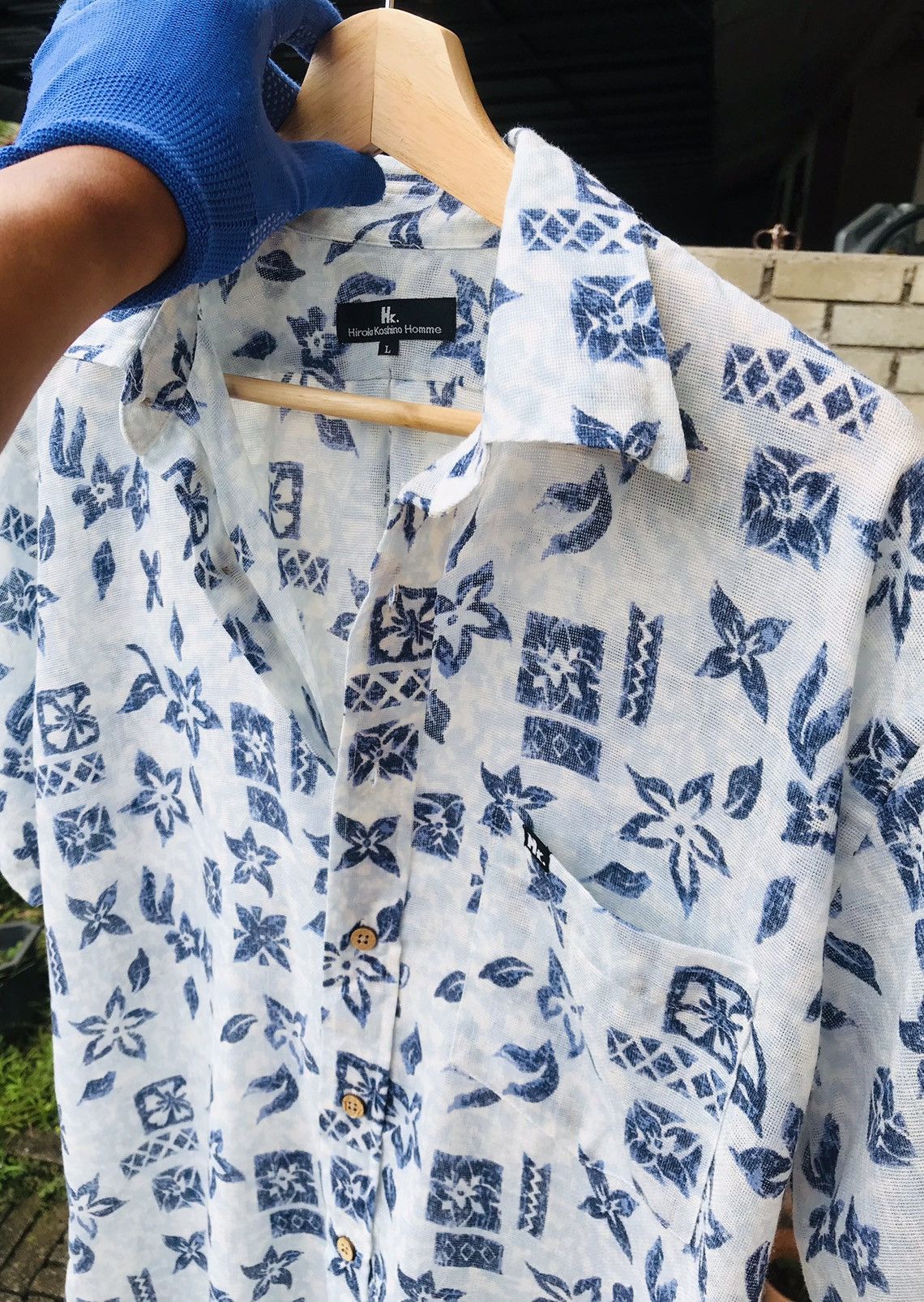 Hiroko Koshino Homme PAPERTHIN Designer Hiroko Koshino Homme hawaii floral netted Size US L / EU 52-54 / 3 - 1 Thumbnail