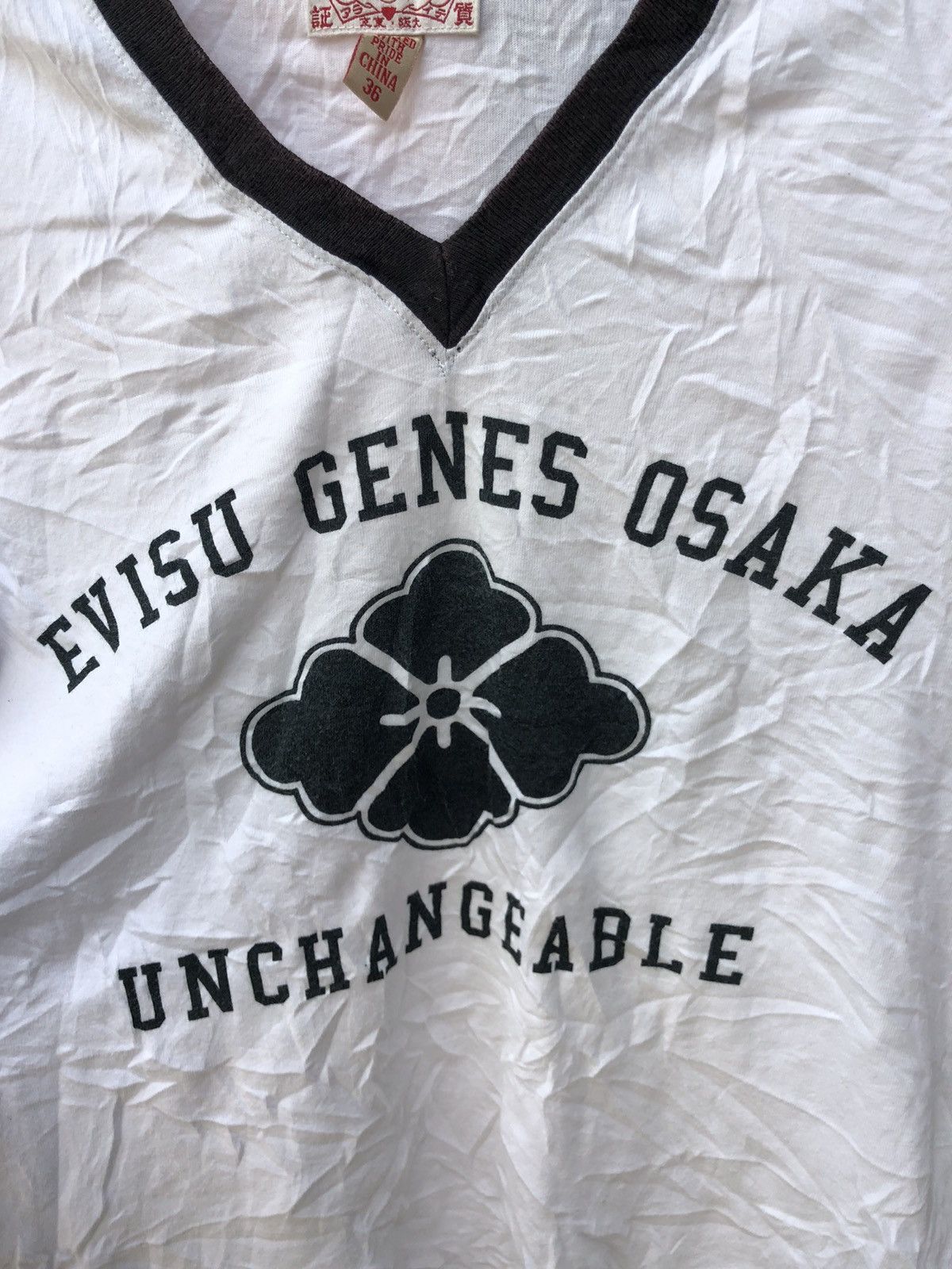 Evisu × Japanese Brand Ringer EVISU GENES OSAKA white tshirt Size US S / EU 44-46 / 1 - 8 Thumbnail