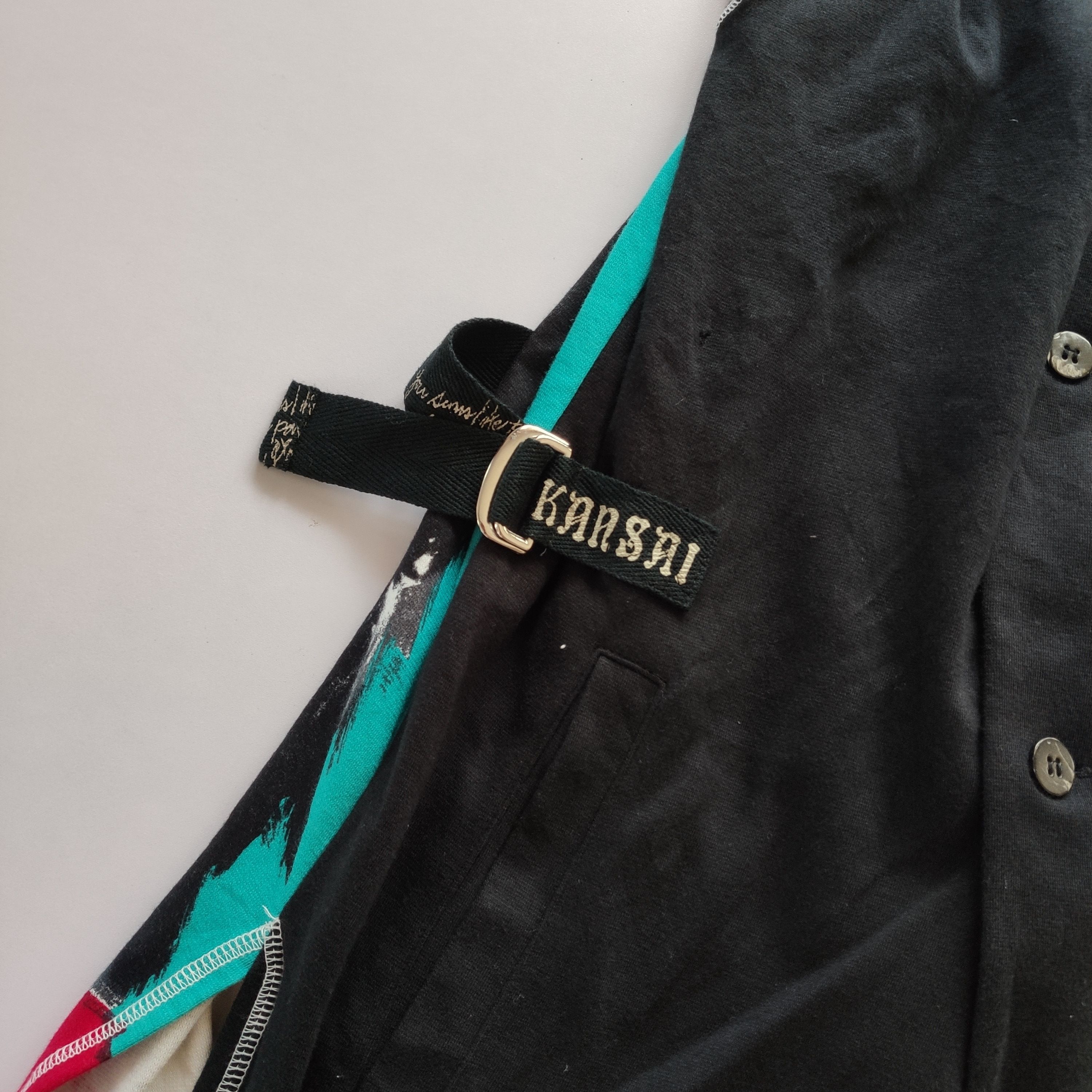 Japanese Brand × Kansai Yamamoto VINTAGE KANSAI YAMAMOTO SUPER RARE DESIGN JACKET Size US M / EU 48-50 / 2 - 9 Thumbnail
