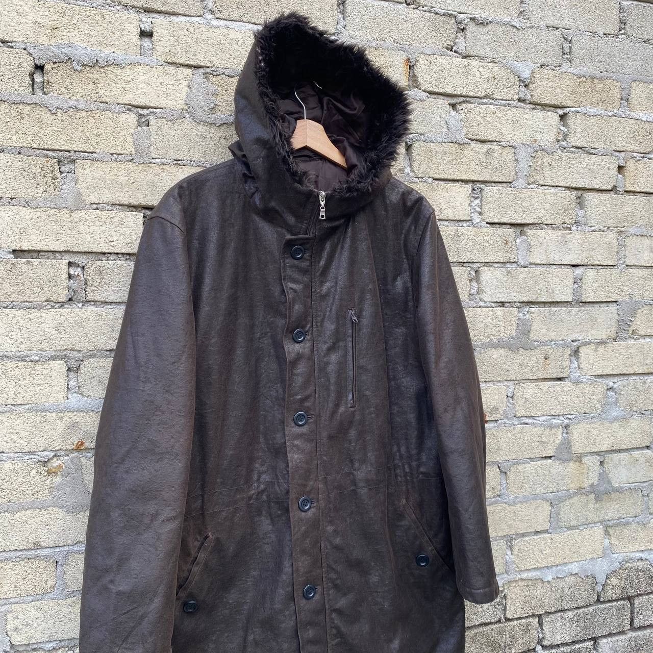 Comme Ca Ism Vintage comme ca ism faux leather fur trim jacket Size US XL / EU 56 / 4 - 4 Thumbnail