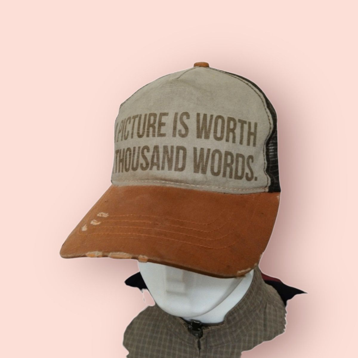 Japanese Brand 🔥DISTRESSED🔥 VINTAGE KAPITAL INSPIRED TRUCKER SNAPBACK Size ONE SIZE - 15 Thumbnail