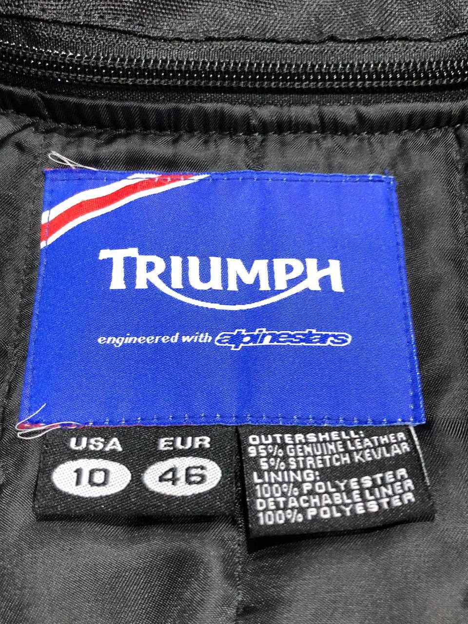 Other Alpinestars Triumph Leather Moto Racing Jacket Size US XS / EU 42 / 0 - 17 Thumbnail