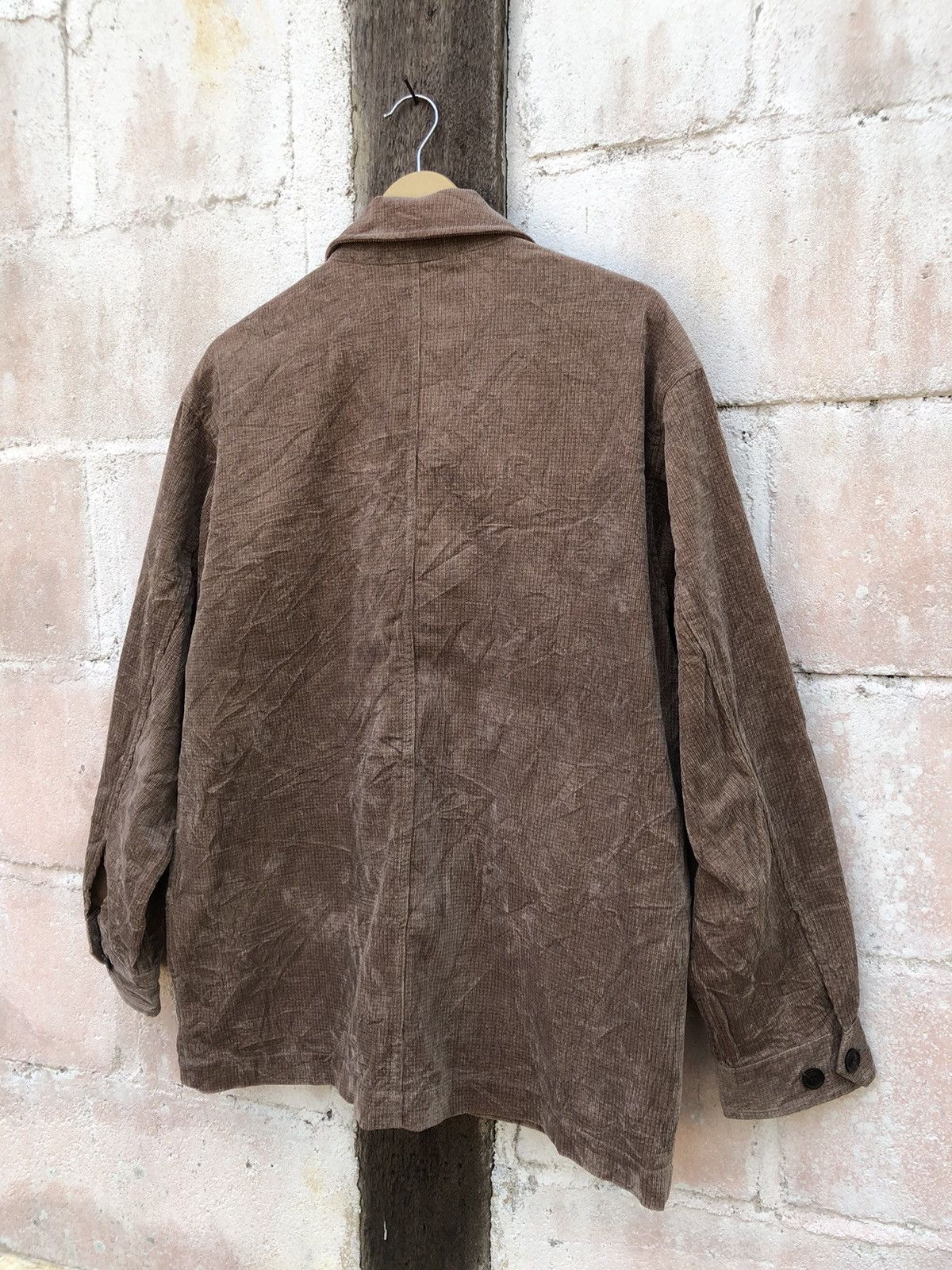 Japanese Brand × Mr. Junko Mr Junko Corduroy Fleece Shirt Button Up Size US L / EU 52-54 / 3 - 4 Thumbnail
