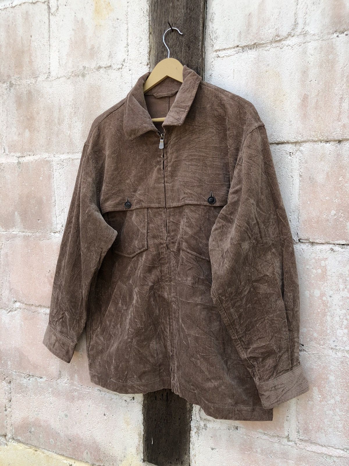 Japanese Brand × Mr. Junko Mr Junko Corduroy Fleece Shirt Button Up Size US L / EU 52-54 / 3 - 3 Thumbnail