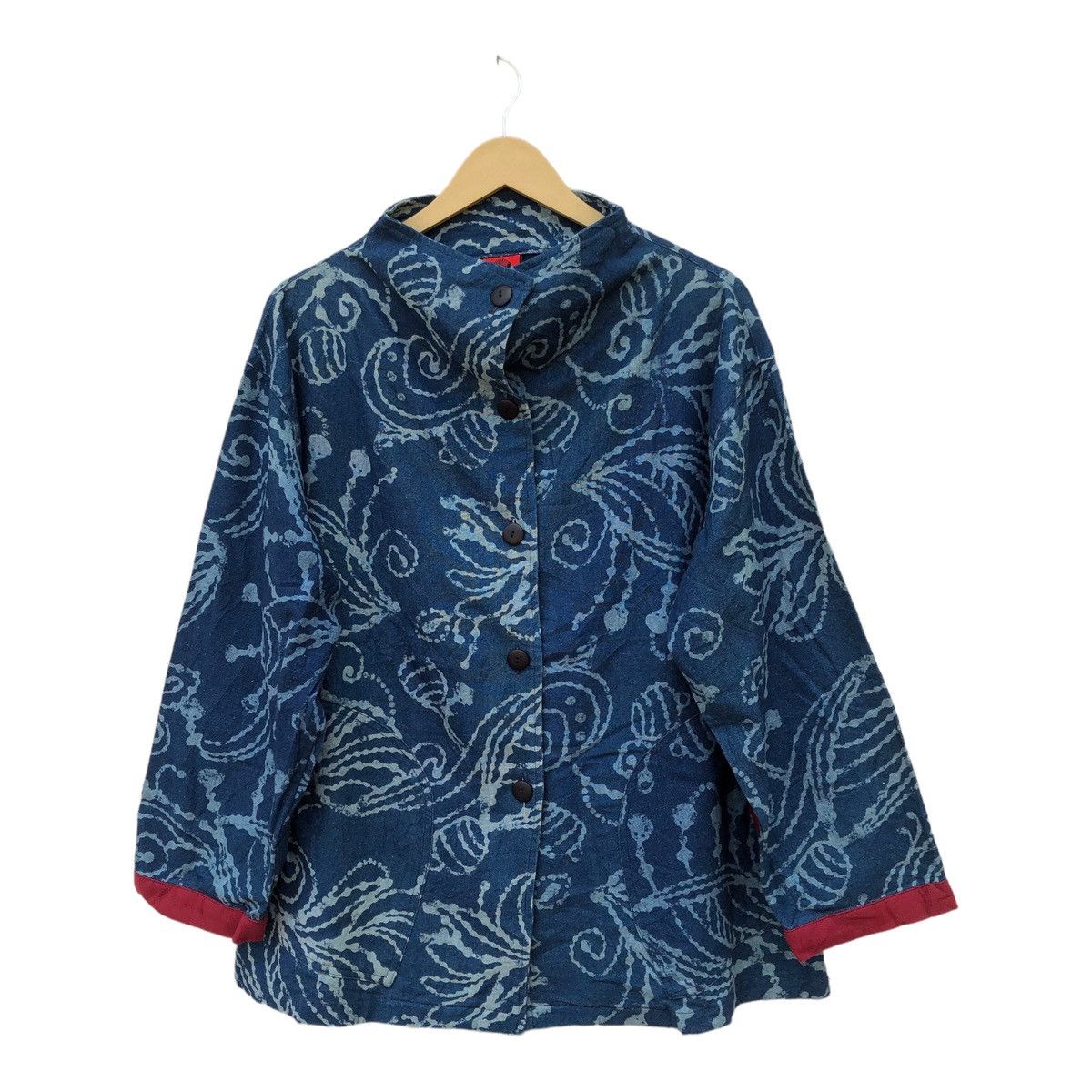 image of Pyjama Clothing Rin Ring Design Kapital Shirt Button Up in Blue, Men's (Size Large)