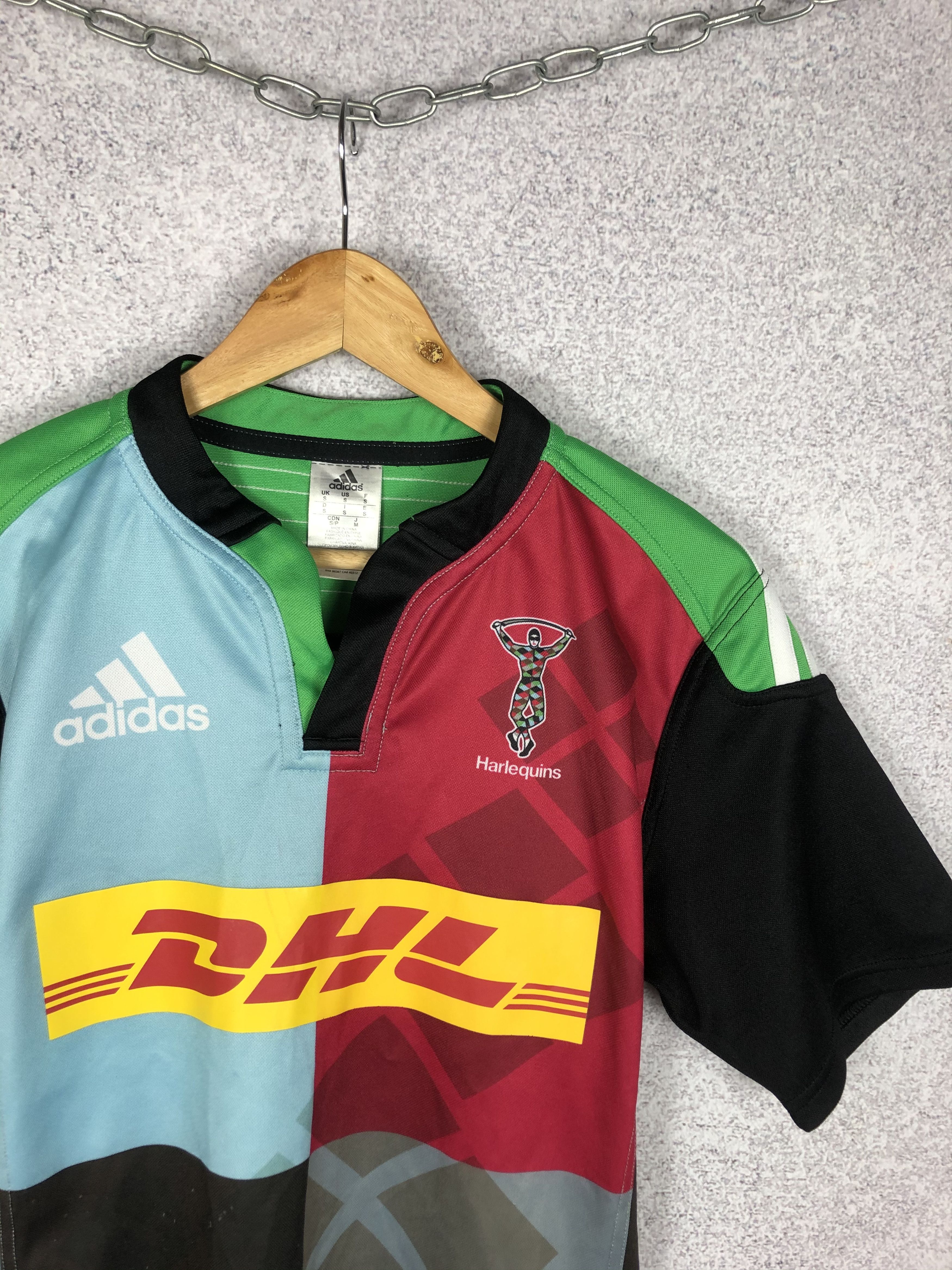 Adidas Harlequins Adidas Rugby Jersey Shirt Size US S / EU 44-46 / 1 - 2 Thumbnail