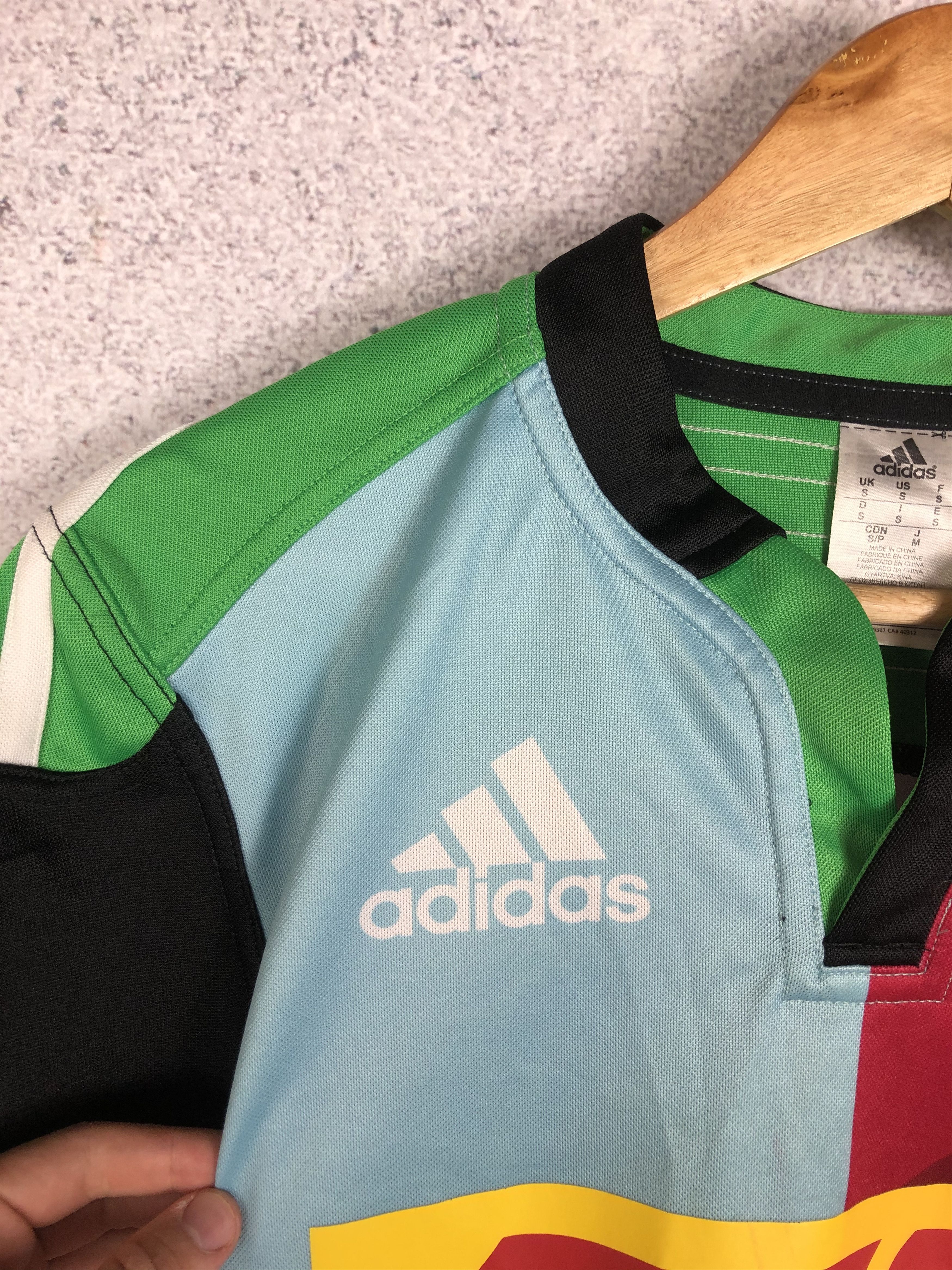 Adidas Harlequins Adidas Rugby Jersey Shirt Size US S / EU 44-46 / 1 - 5 Thumbnail