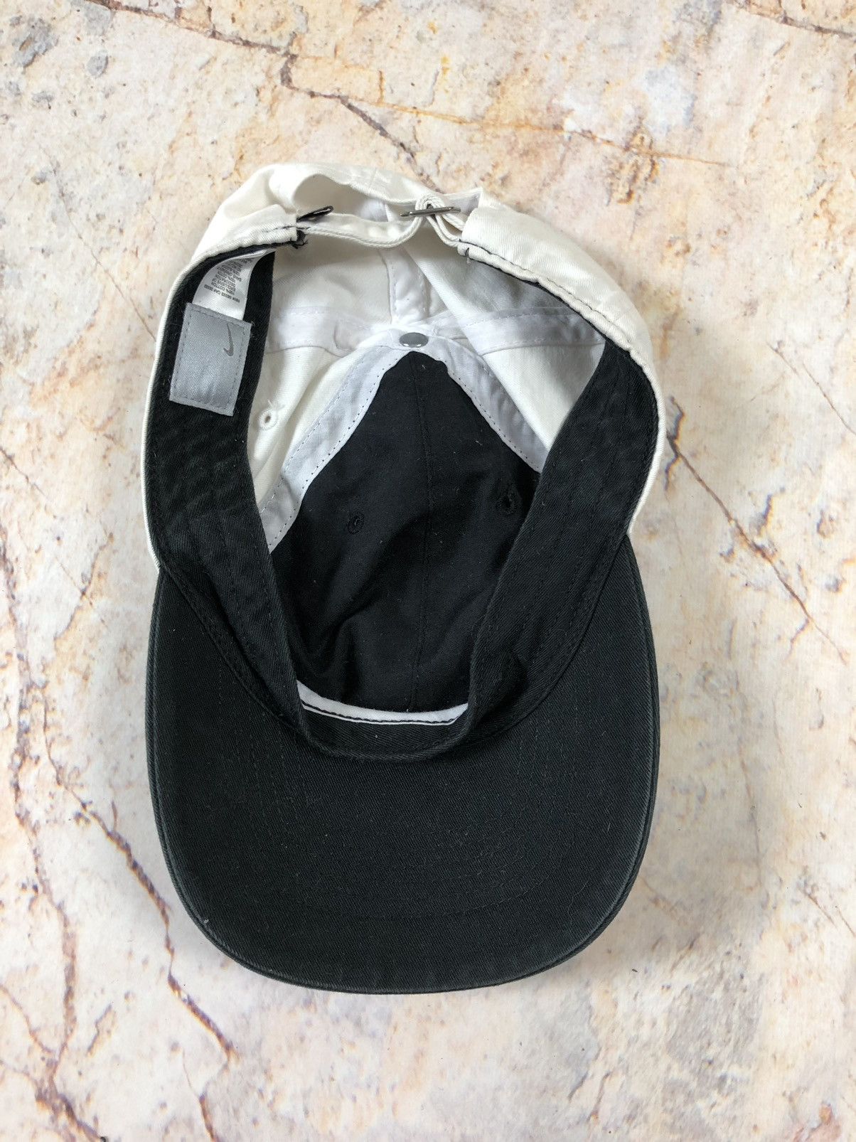 Nike × Vintage Nike vintage black white hat cap Size ONE SIZE - 5 Thumbnail
