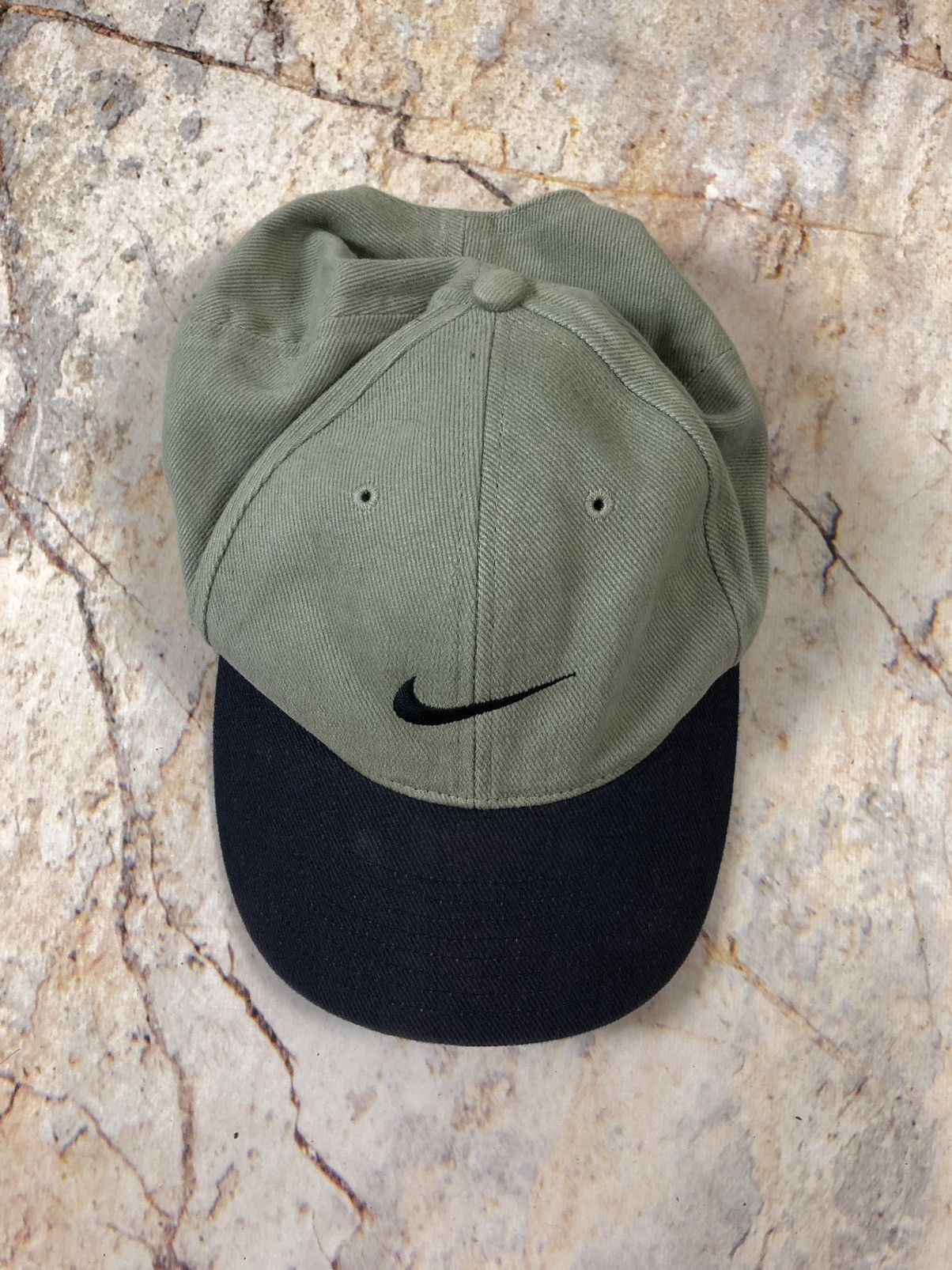 Nike × Vintage Nike vintage green black hat cap Size ONE SIZE - 1 Thumbnail