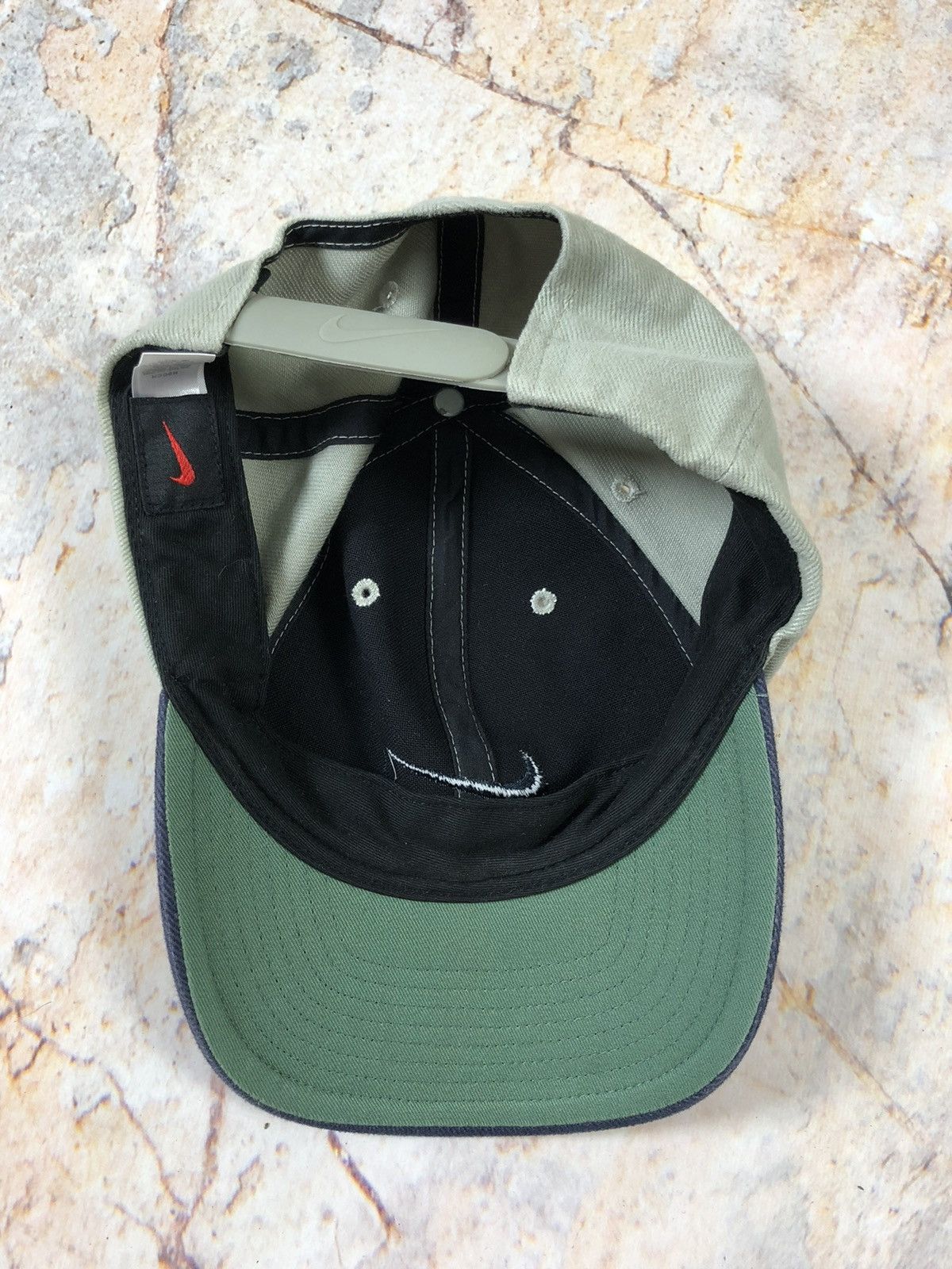 Nike × Vintage Nike vintage green black hat cap Size ONE SIZE - 6 Thumbnail