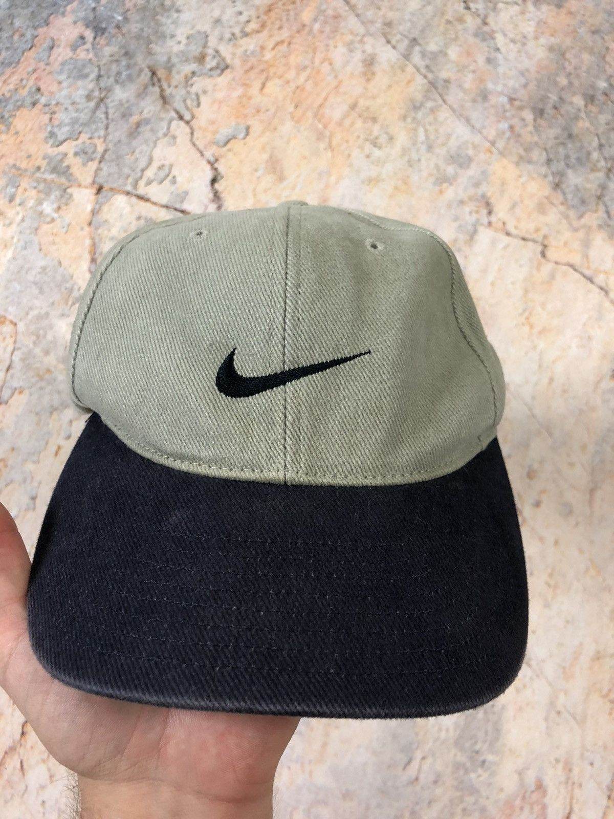 Nike × Vintage Nike vintage green black hat cap Size ONE SIZE - 3 Thumbnail